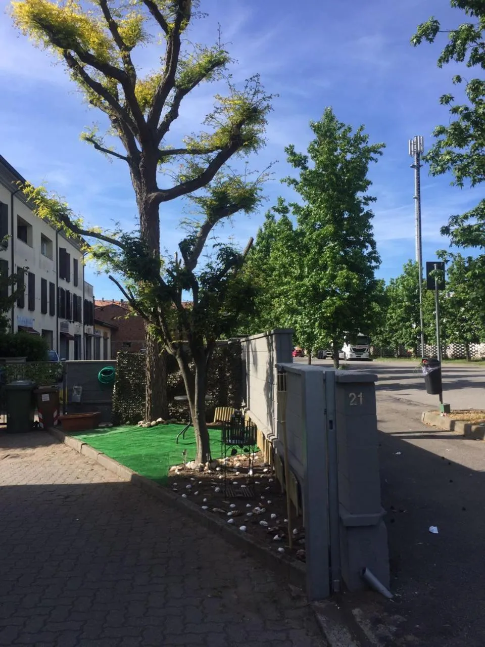 Inner courtyard view in Nuovo Hotel Vigevano