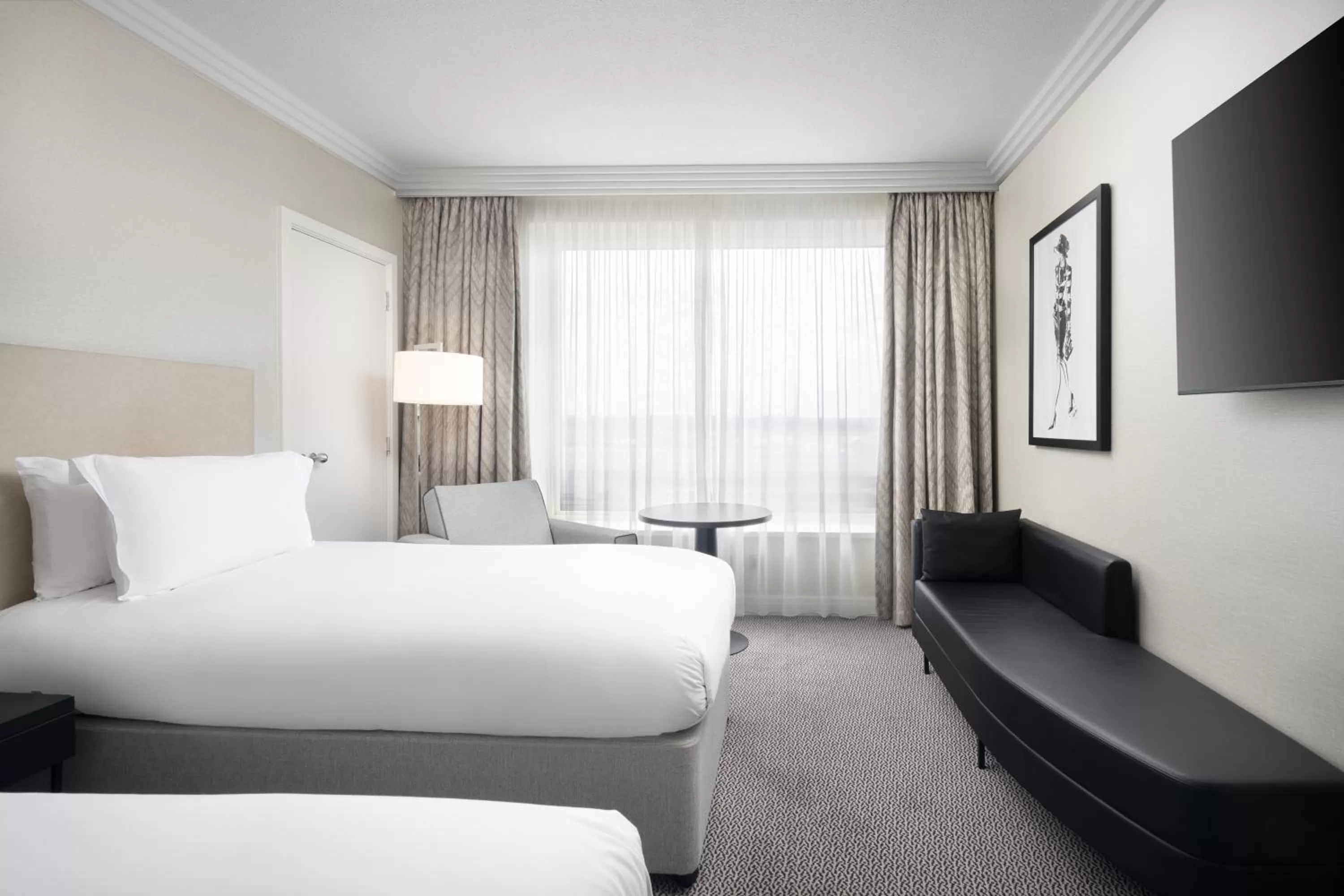 Bedroom, Bed in Sofitel London Gatwick