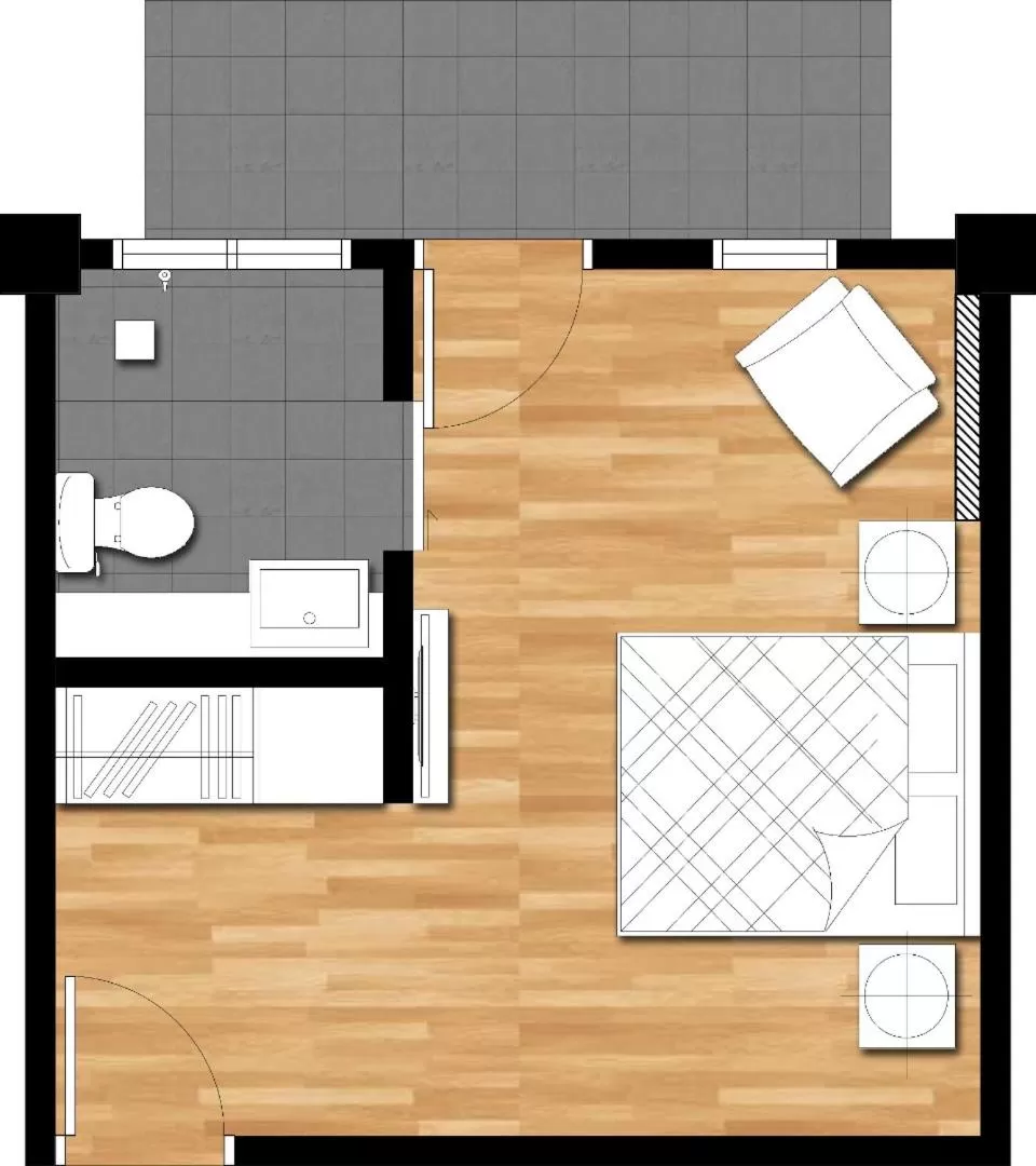Floor plan in Arch Studio Cenang