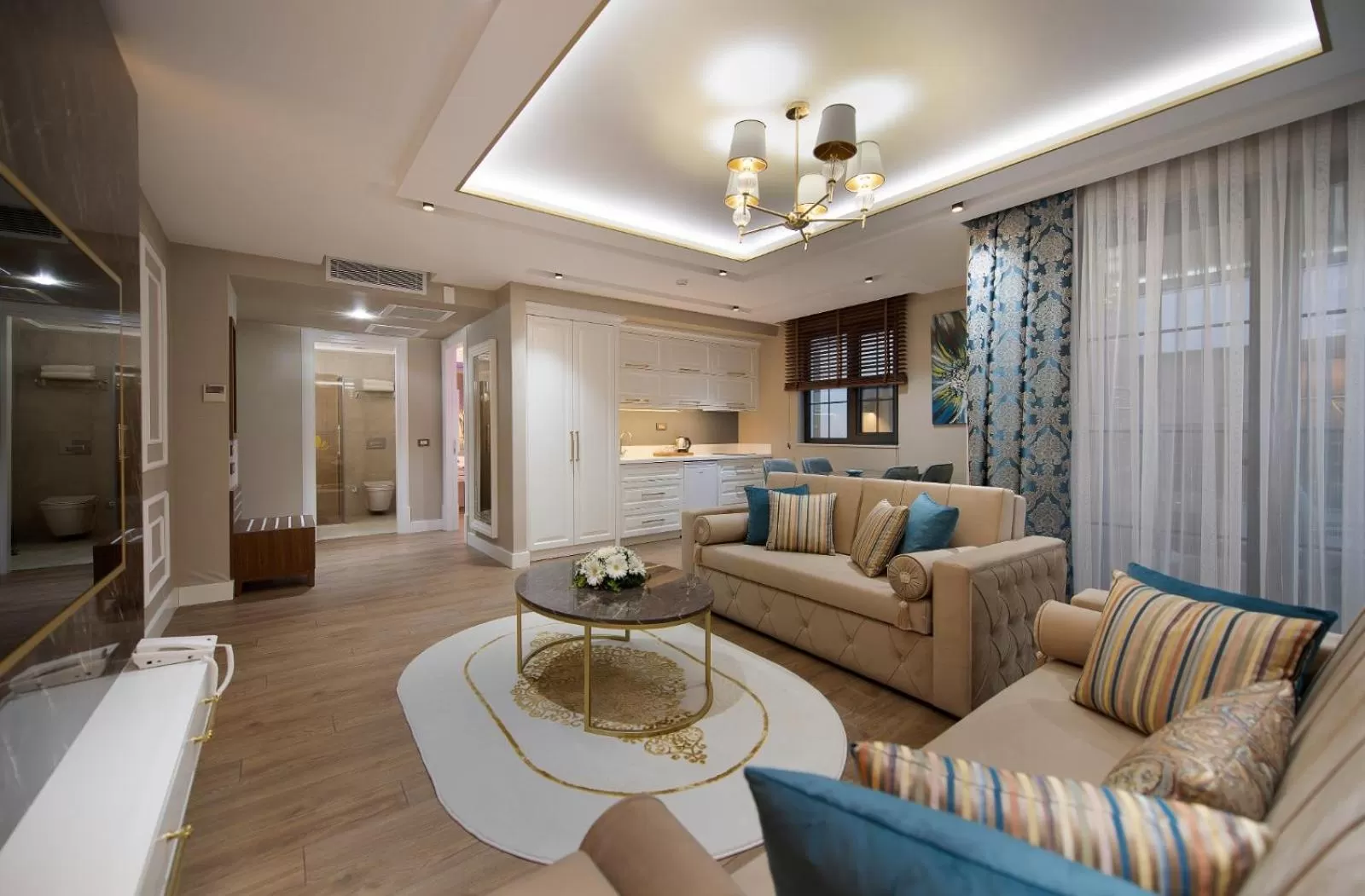 Living room in Elysium Green Suites