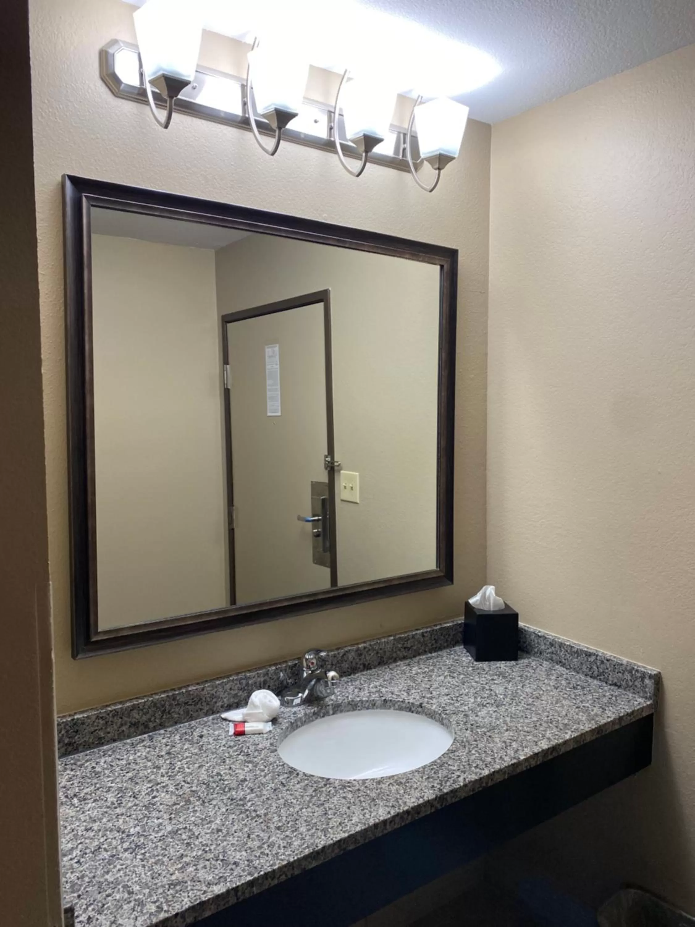 Bathroom in Super 8 by Wyndham Independence KS