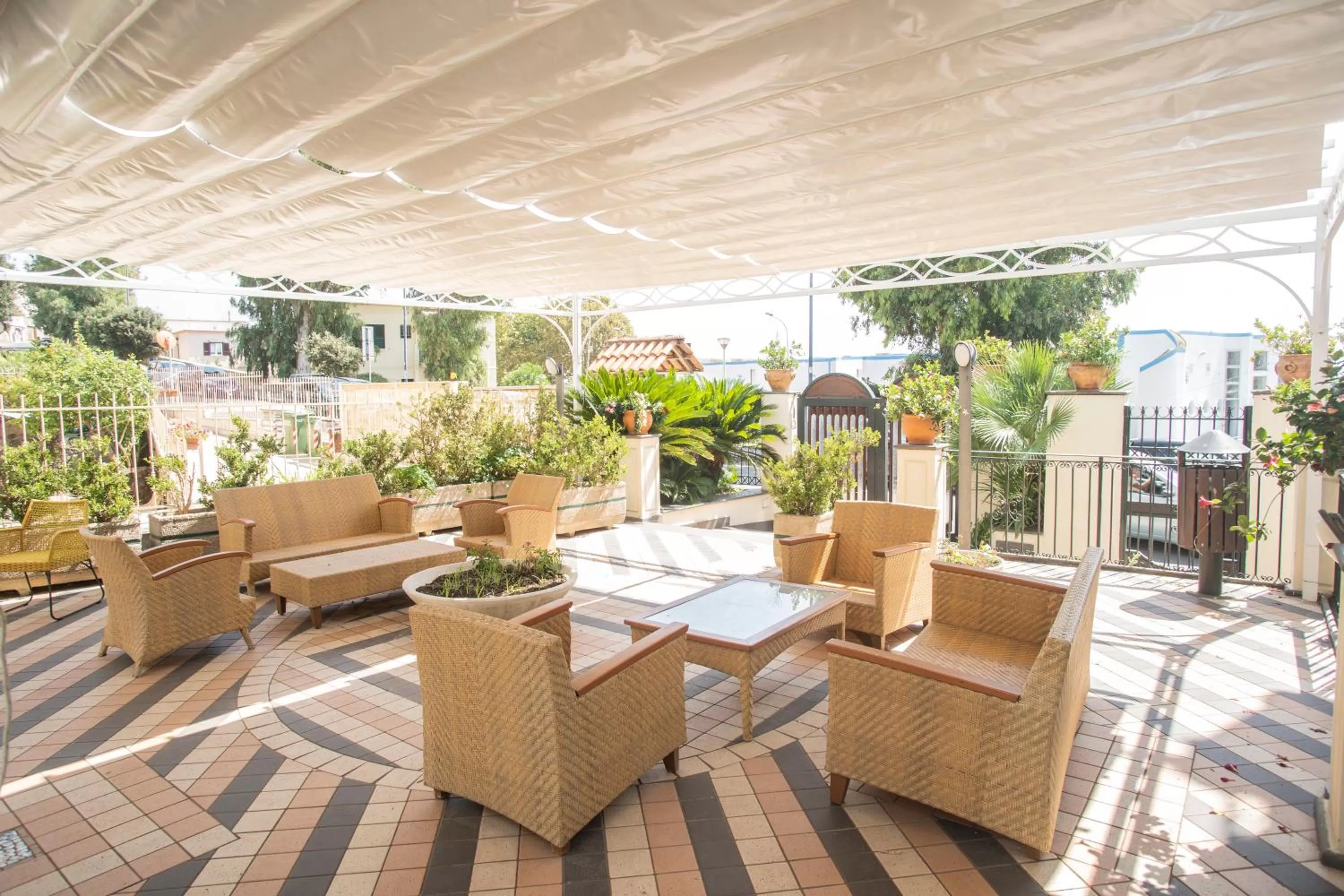 Patio in Hotel Villa Luisa