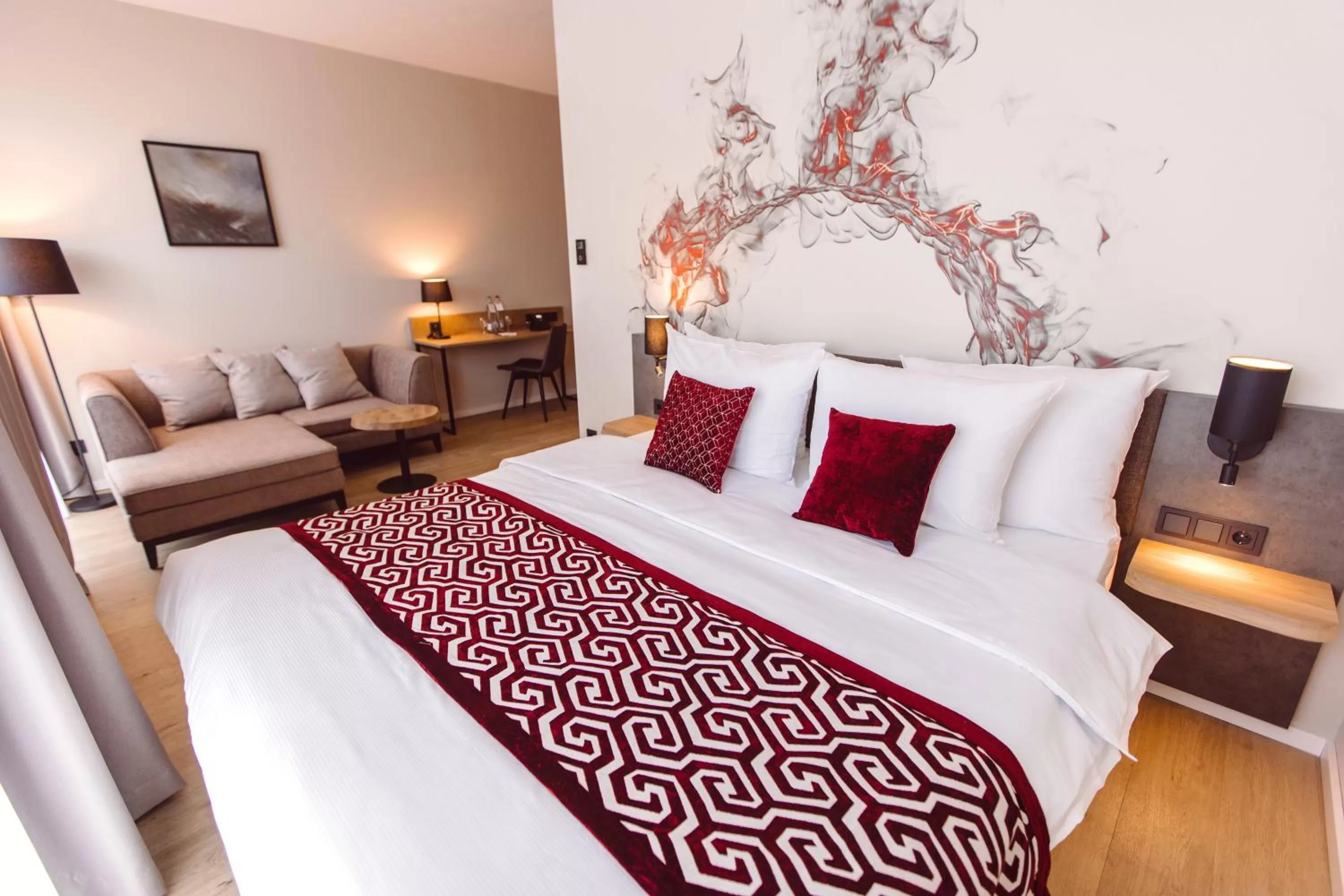 Bed in Hotel Libertas elements pure