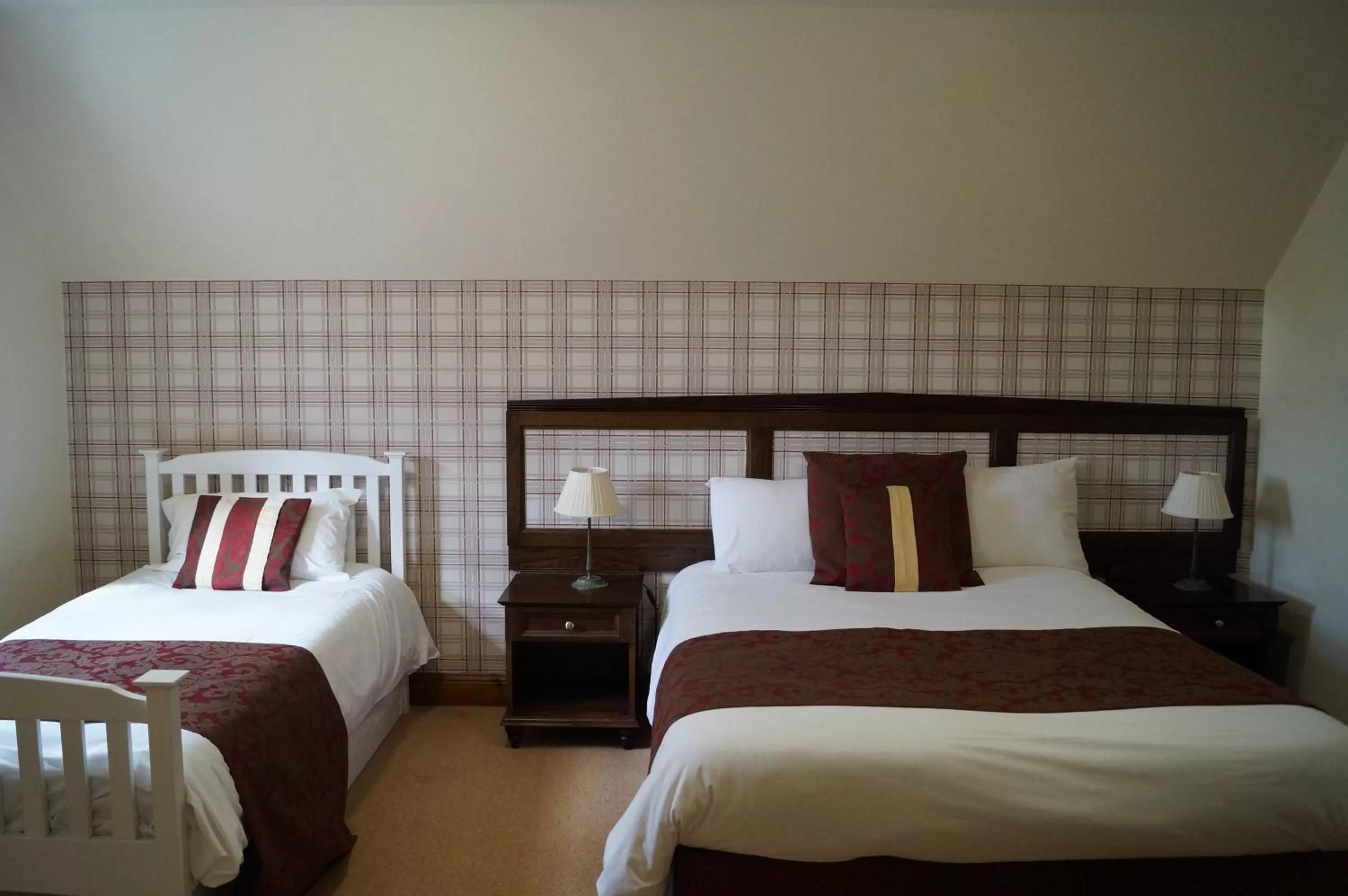 Bed in The Flying Bull Inn