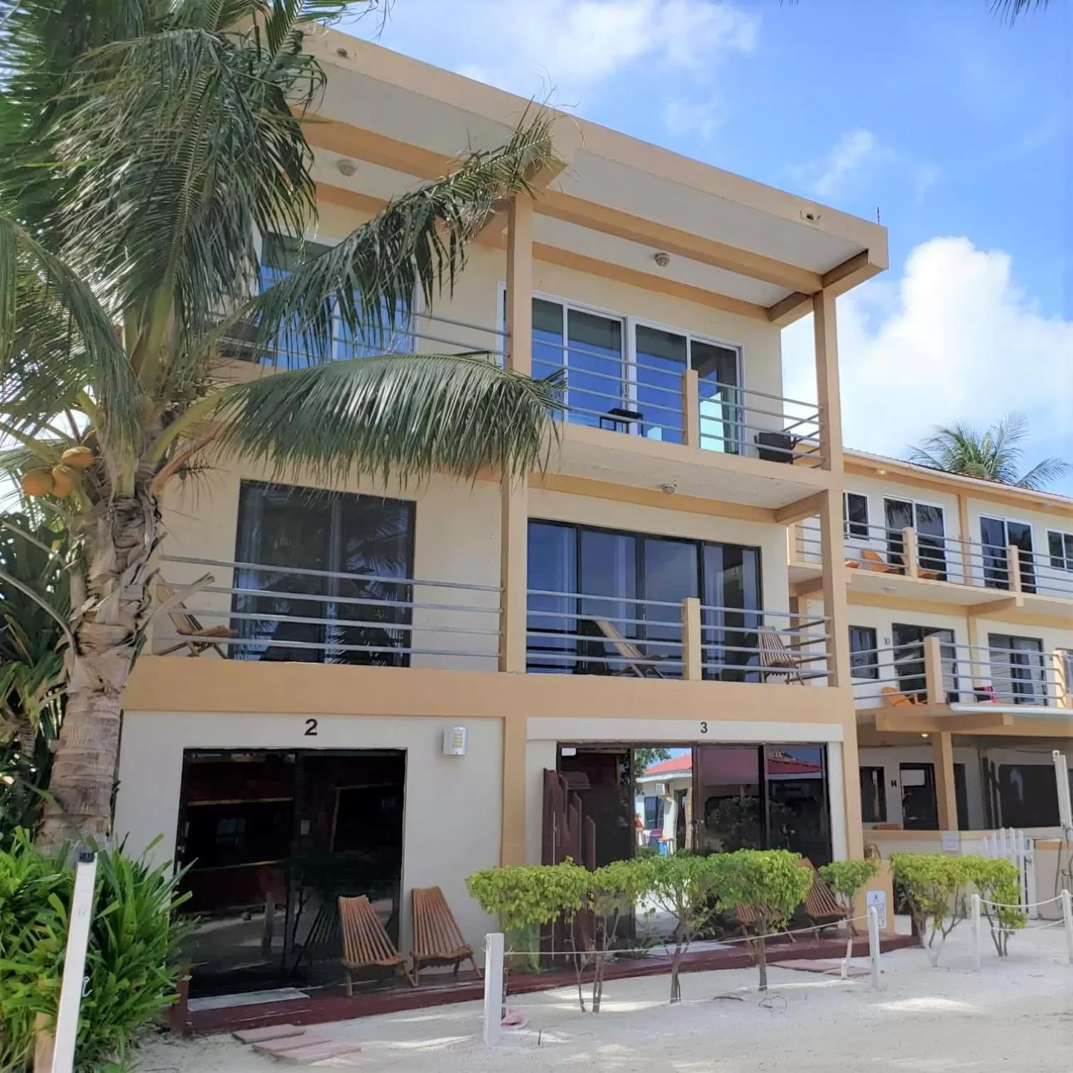 Property Building in Beach Side Condos Caye Caulker by CCVH
