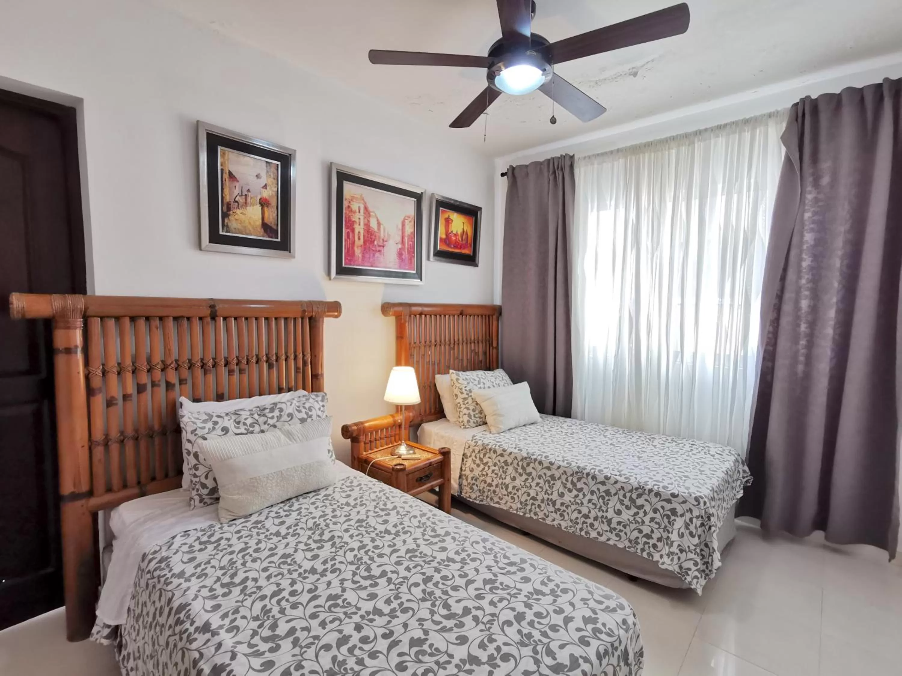 Bedroom, Bed in TROPICAL VILLAGE playa LOS CORALES