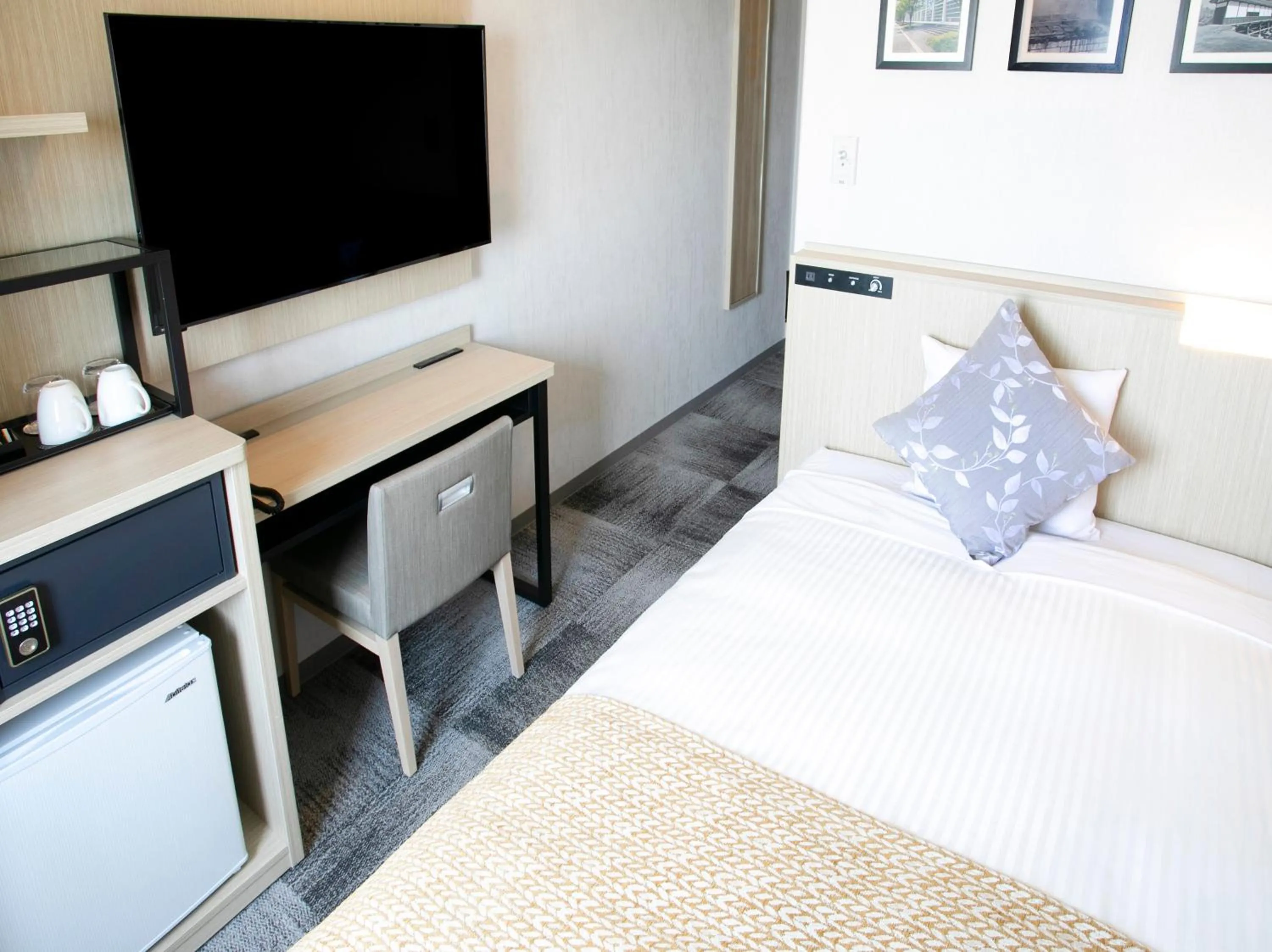 Photo of the whole room, Bed in ART Hotel Oita