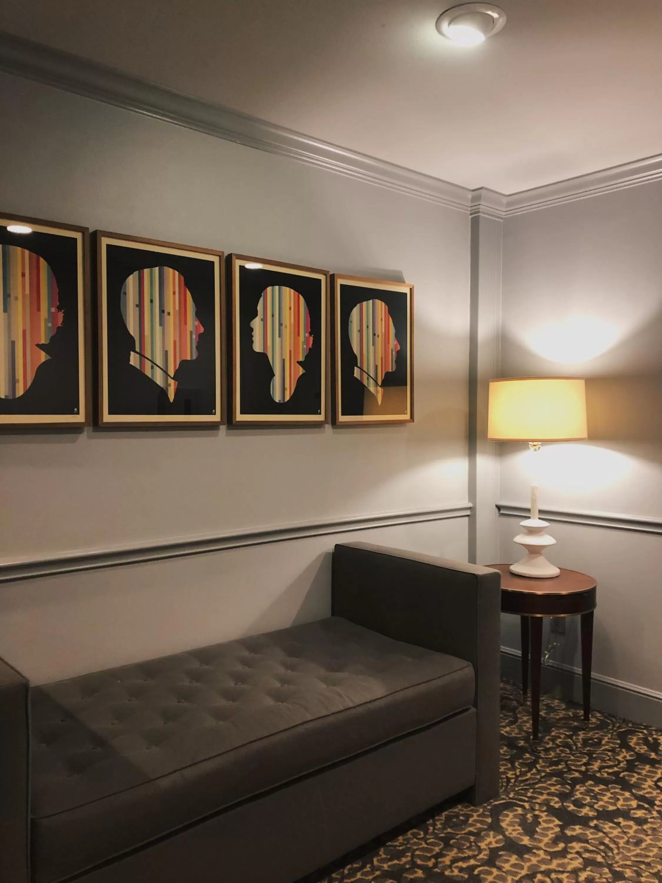 Seating area in Hotel Ella