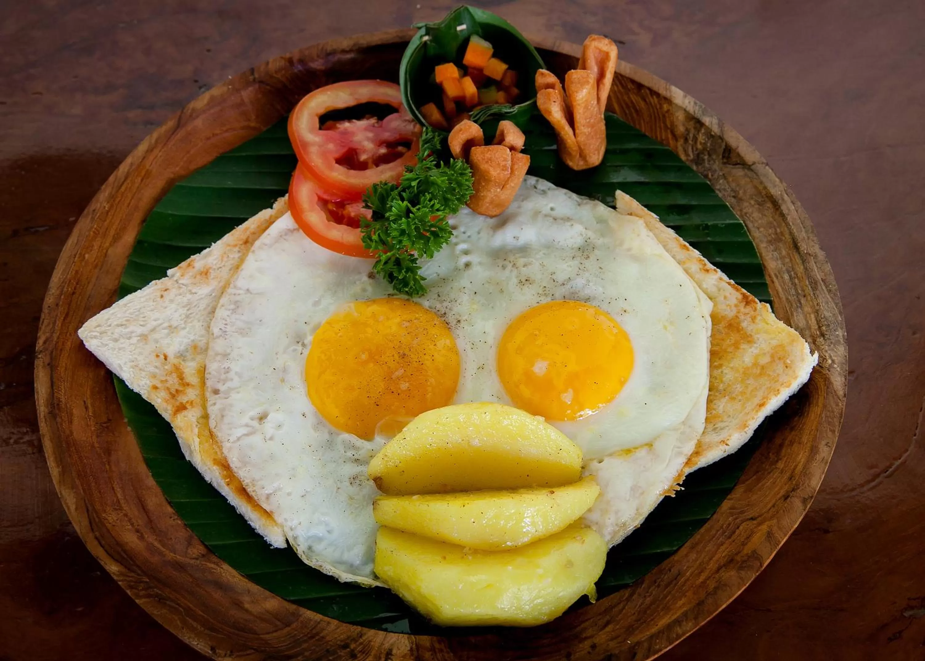 American breakfast in Abipraya Ubud
