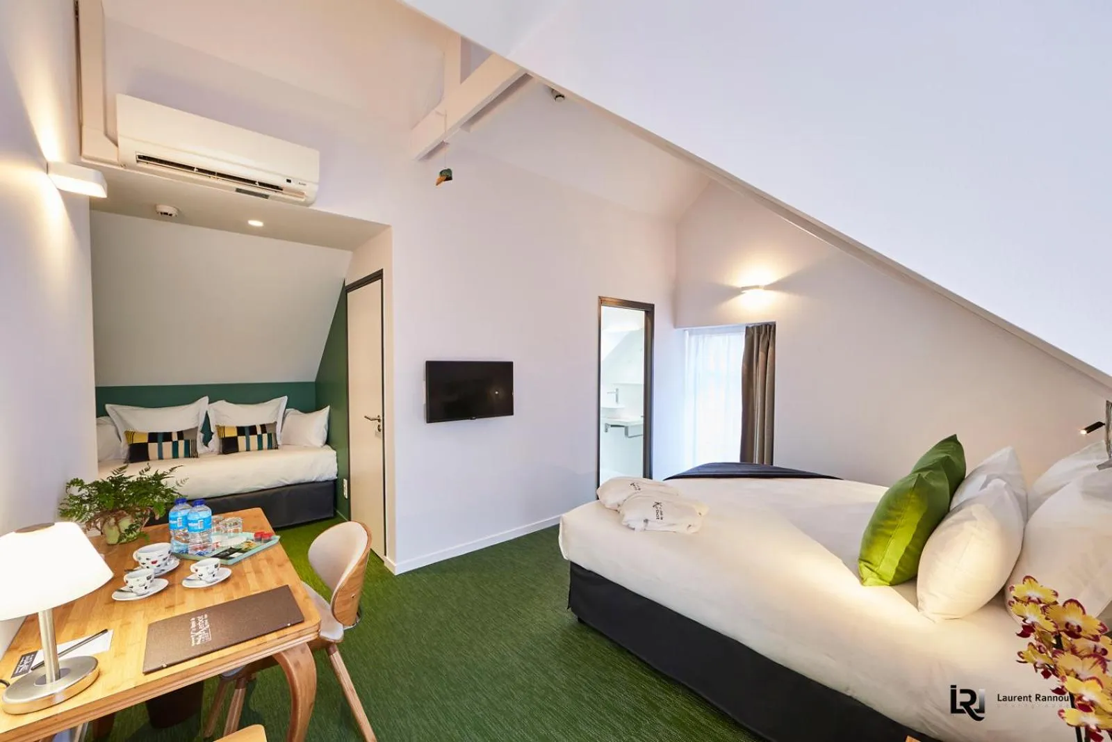 Bed in Le Manoir de Kerbot