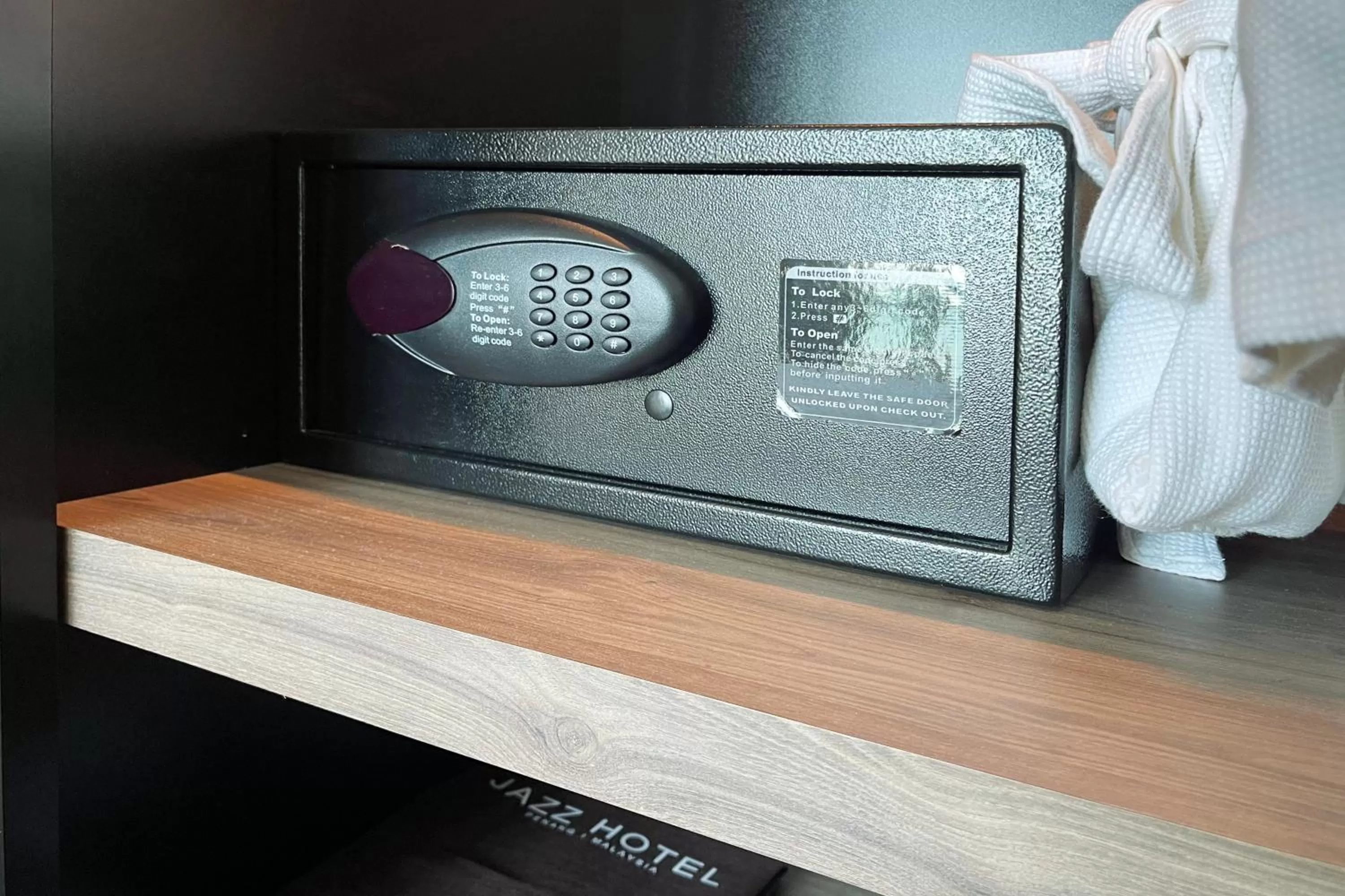 safe in Jazz Hotel Penang