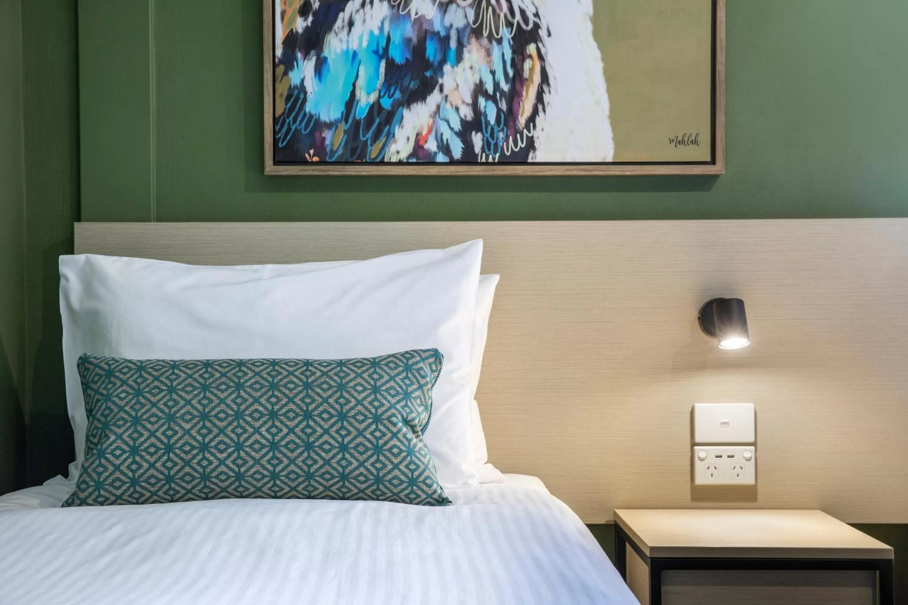 Decorative detail, Bed in Nightcap at Pritchards Hotel