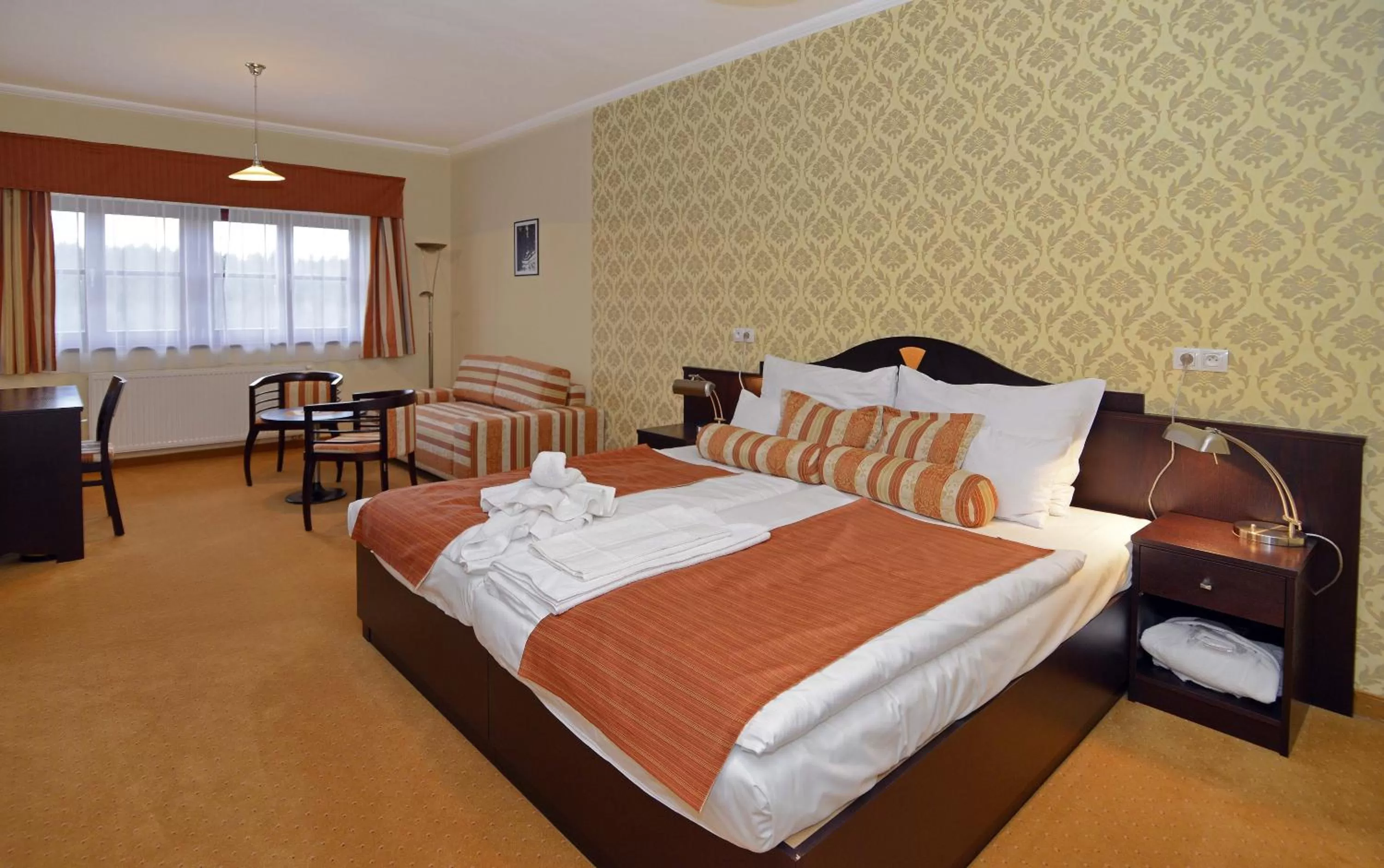 Bedroom, Bed in Hotel Studanka