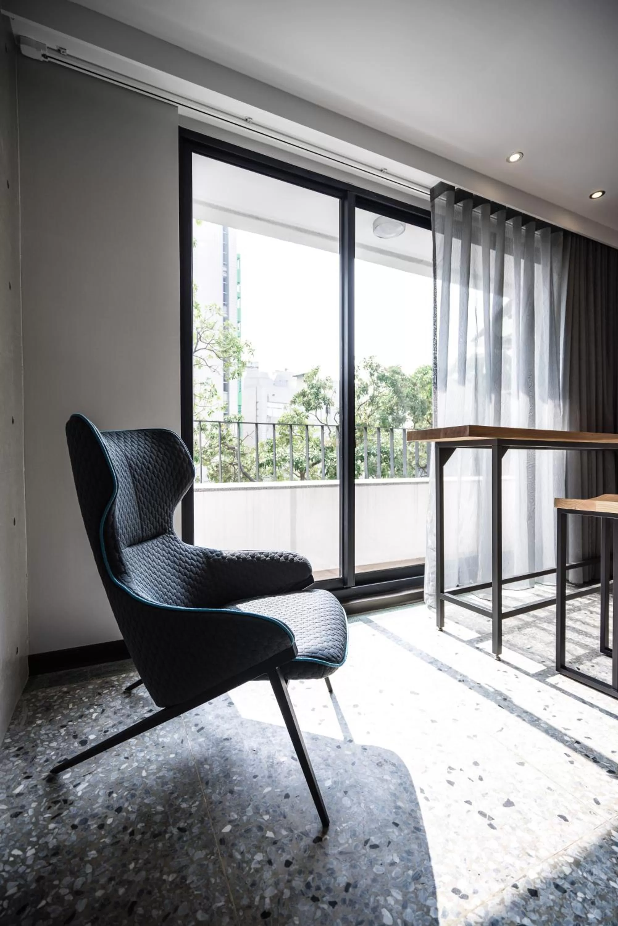 Seating area in 3 Door Hotel