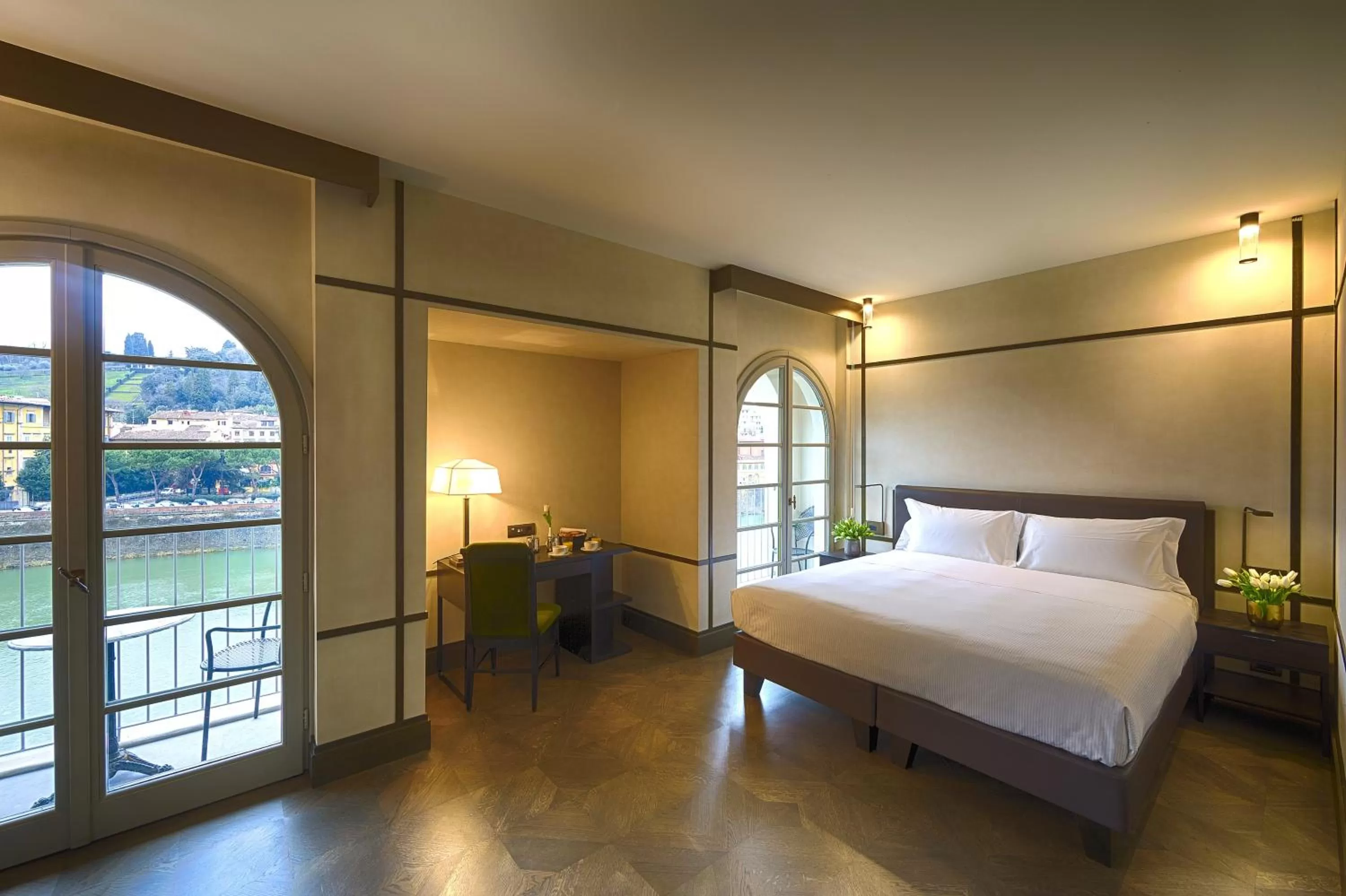 Balcony/Terrace, Bed in Hotel Balestri - WTB Hotels