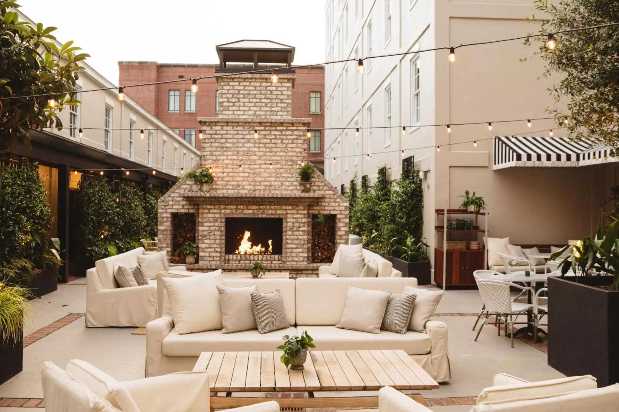 Inner courtyard view in Emeline