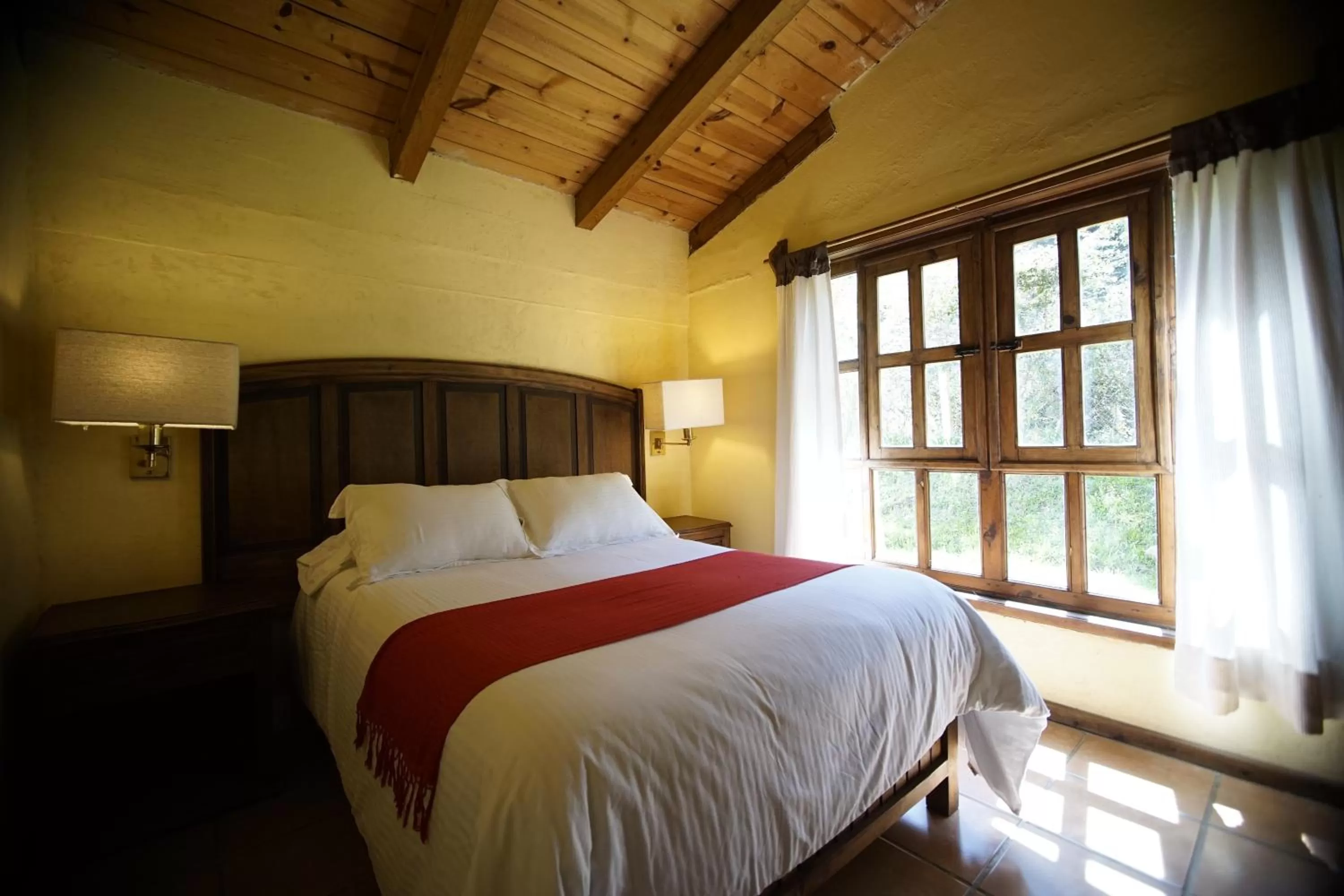 Bed in Cabañas La Cascada