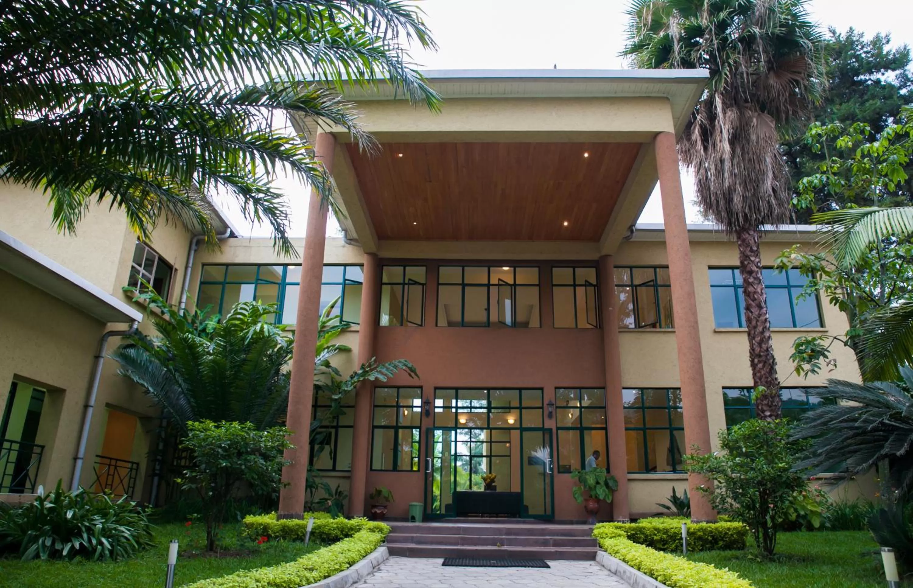 Facade/entrance in Gorillas Lake Kivu Hotel