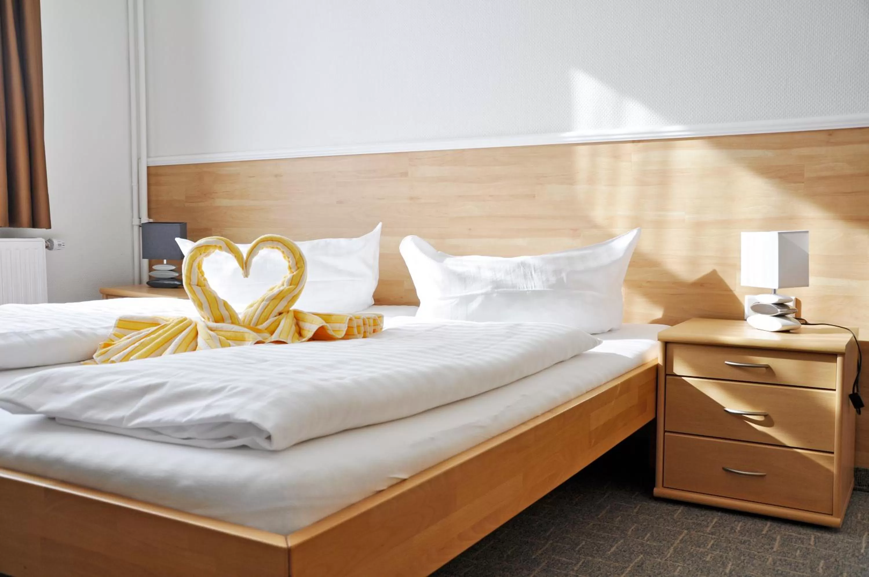 Bed in Hotel Atlantik