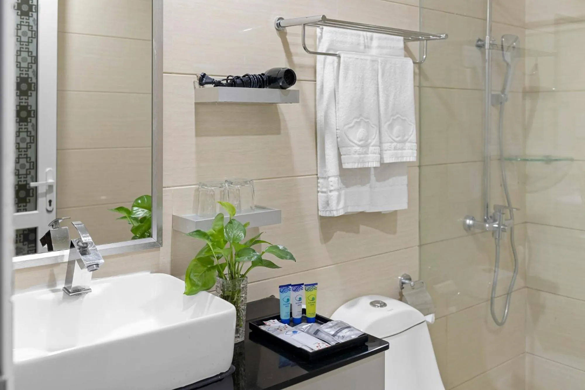 Shower in Blue Pearl Hotel