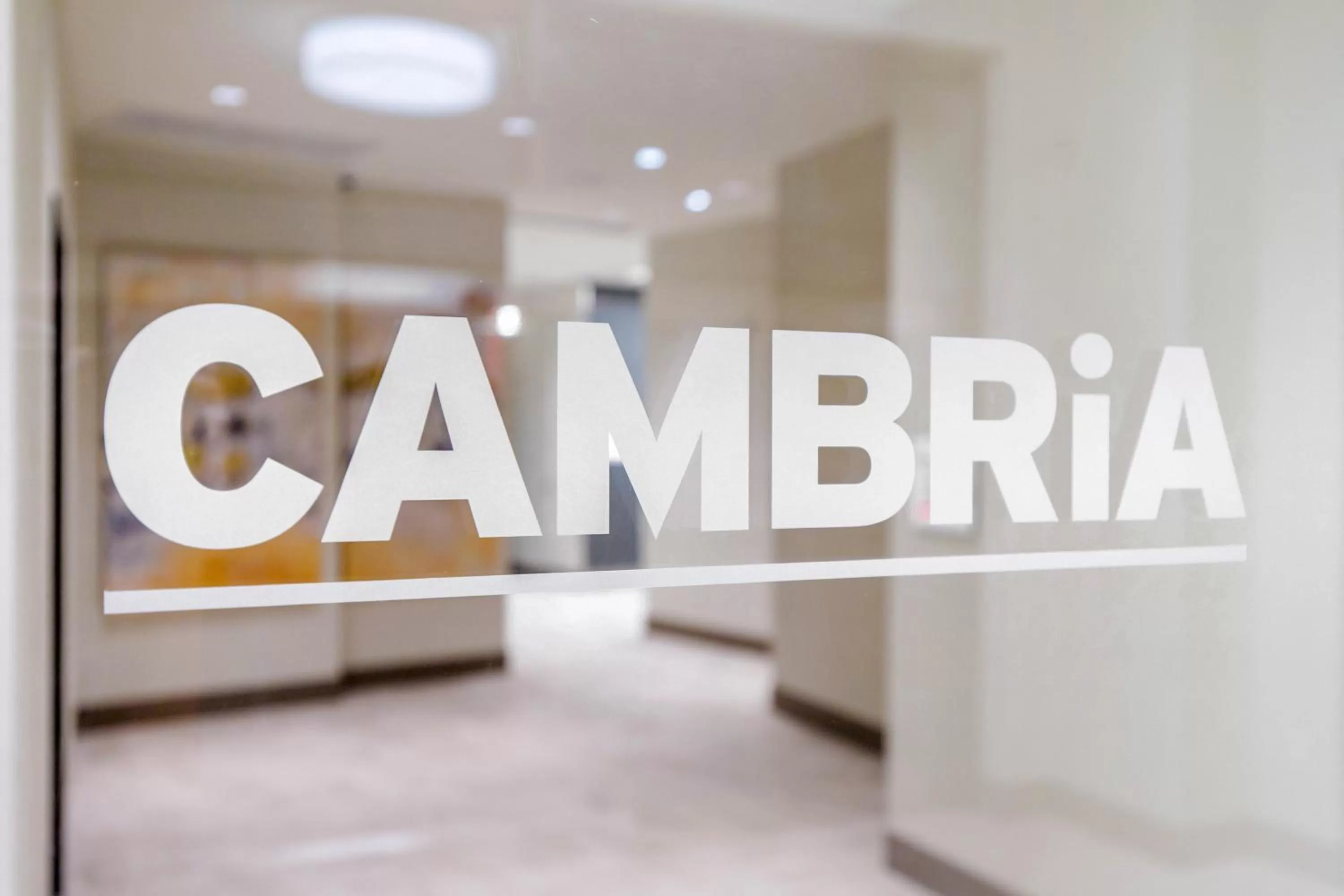 Logo/Certificate/Sign in Cambria Hotel College Park