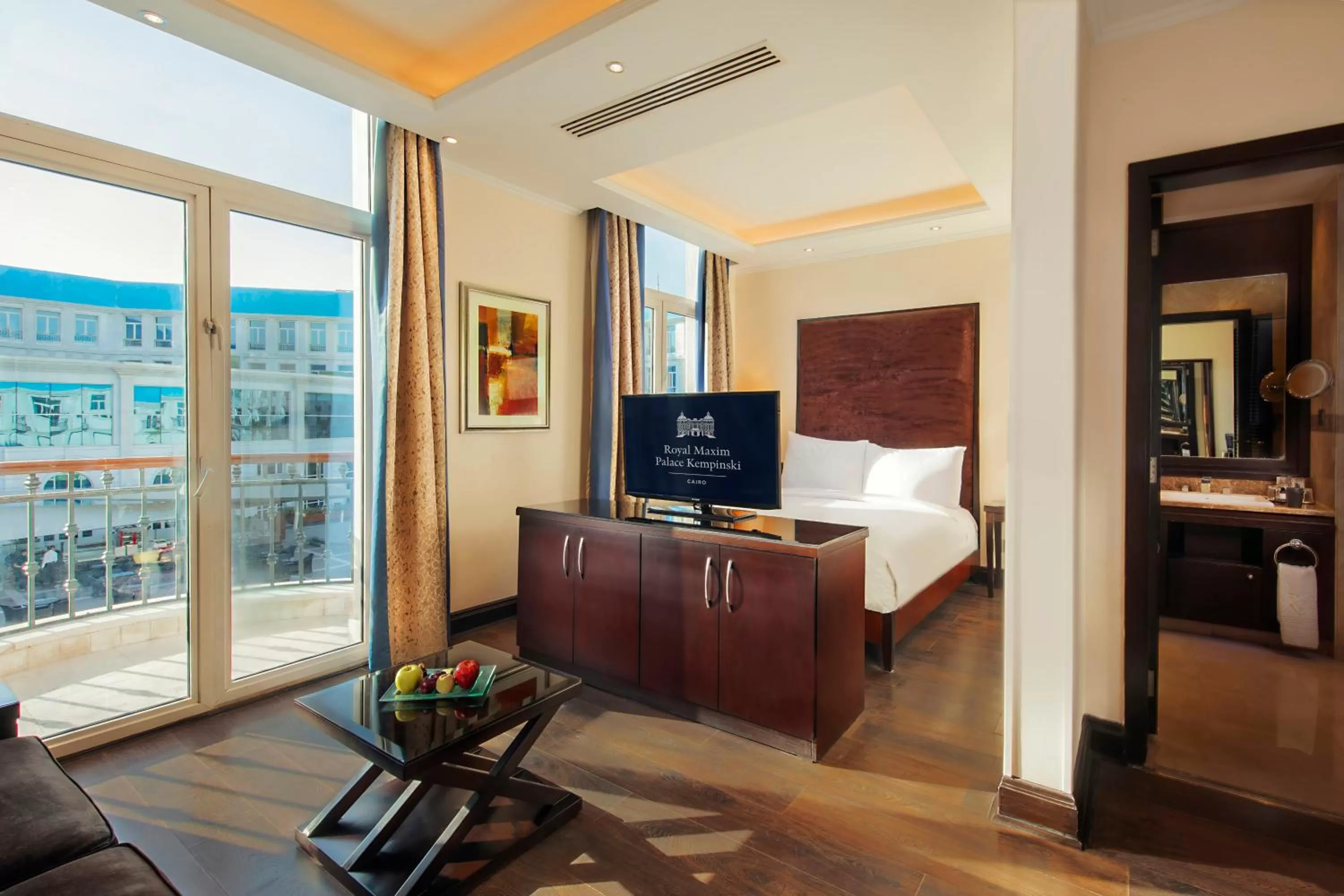 Bed in Royal Maxim Palace Kempinski Cairo