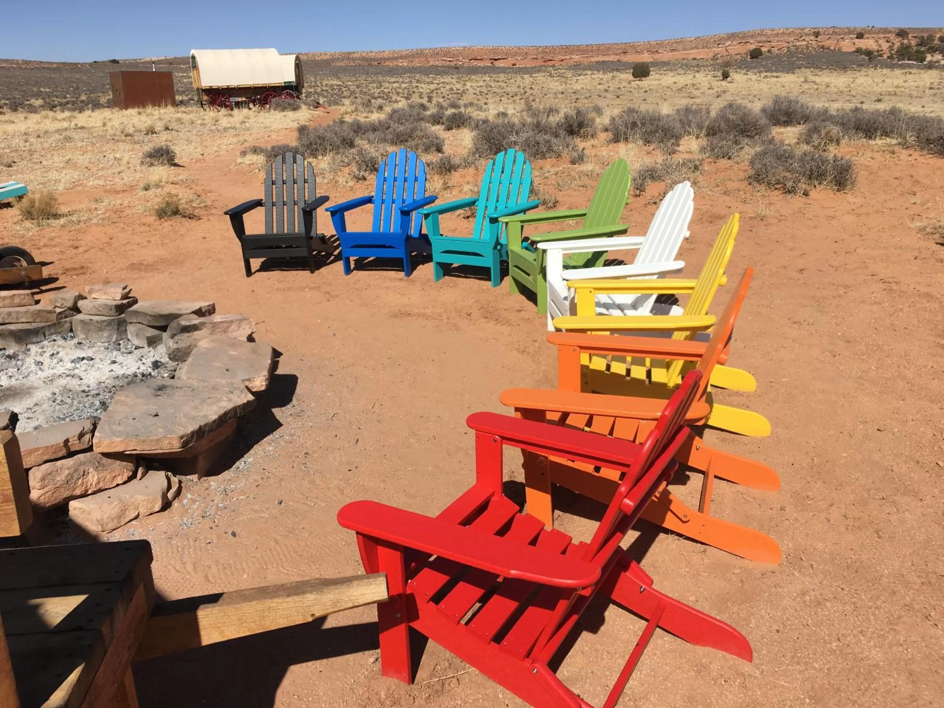 Patio in Shash Dine' EcoRetreat