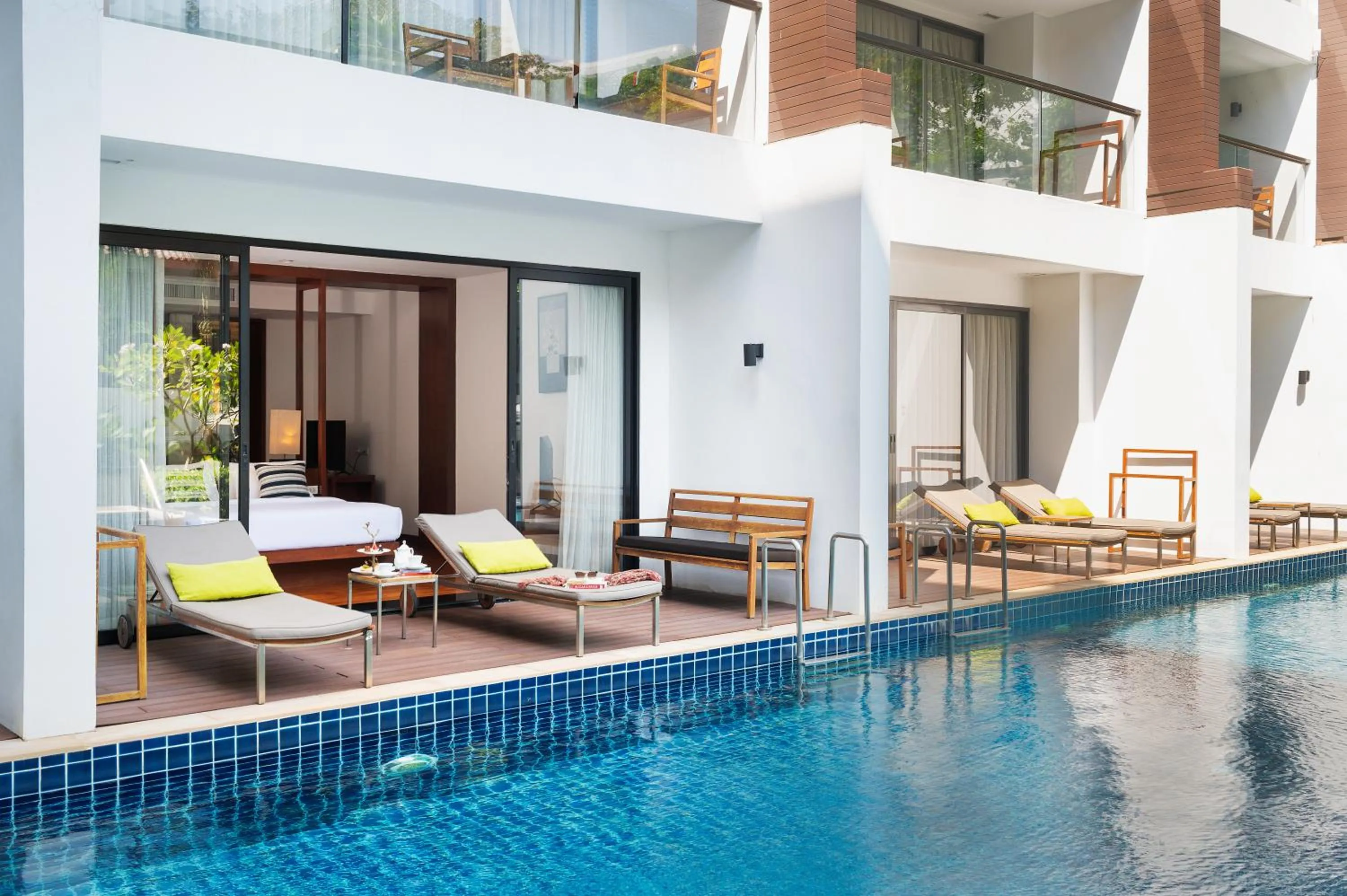 Pool view in Woodlands Suites Serviced Residences