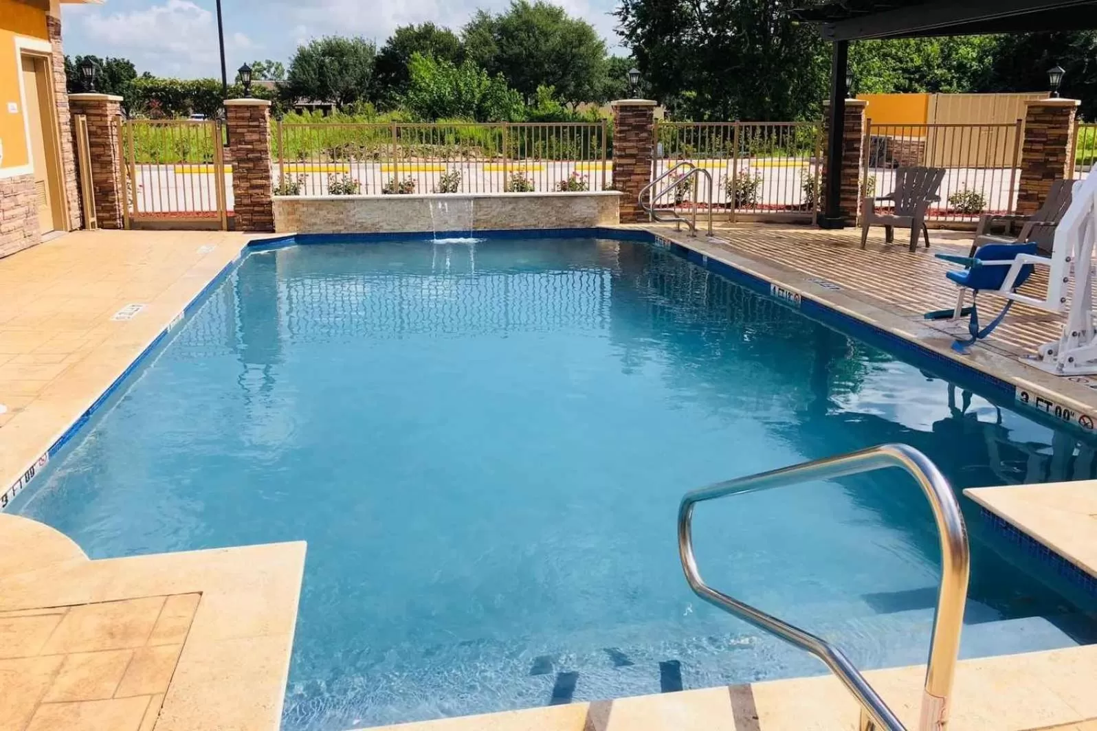 Swimming pool in Super 8 by Wyndham Houston Northwest Cypress