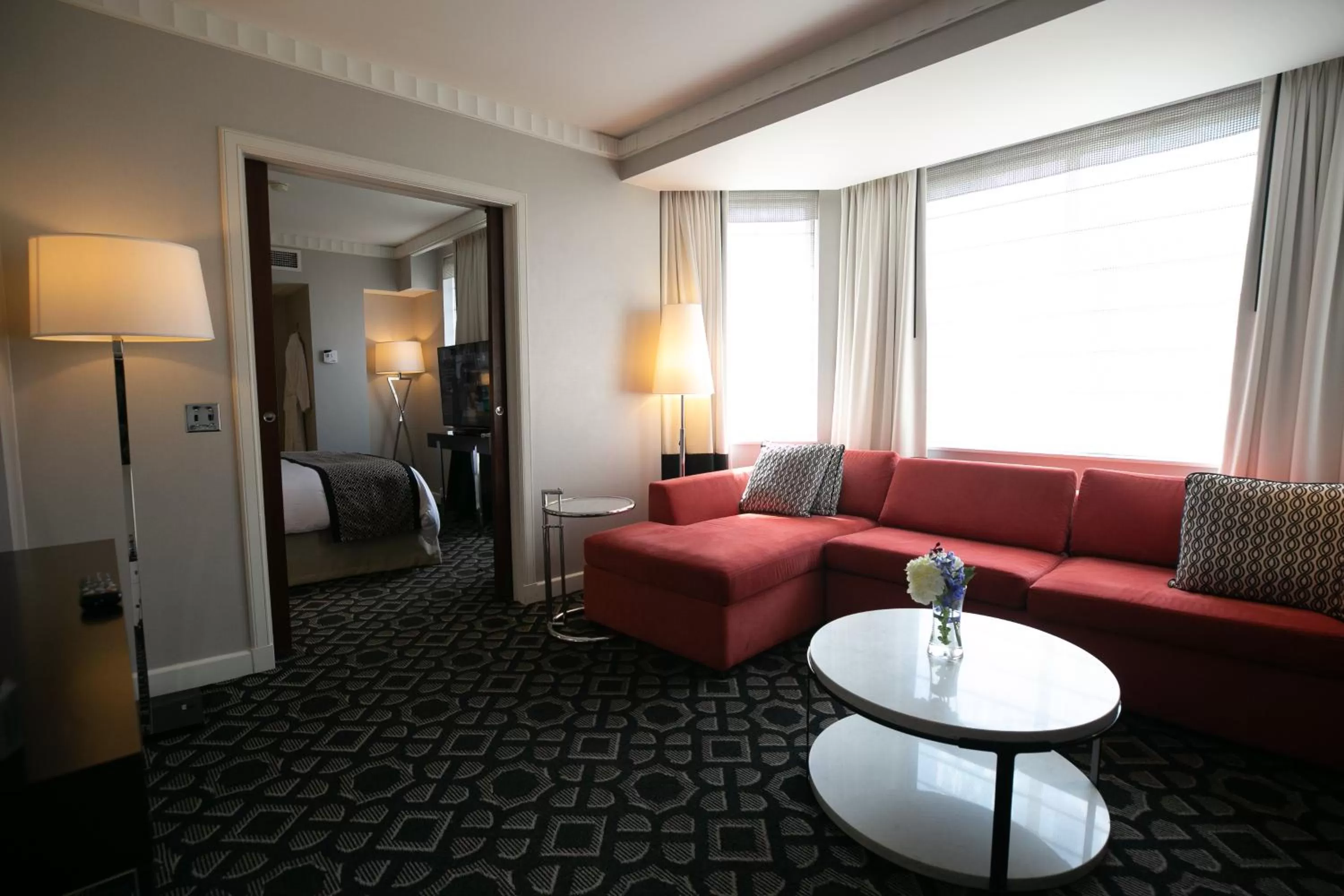 Seating area in Sofitel Lafayette Square Washington DC