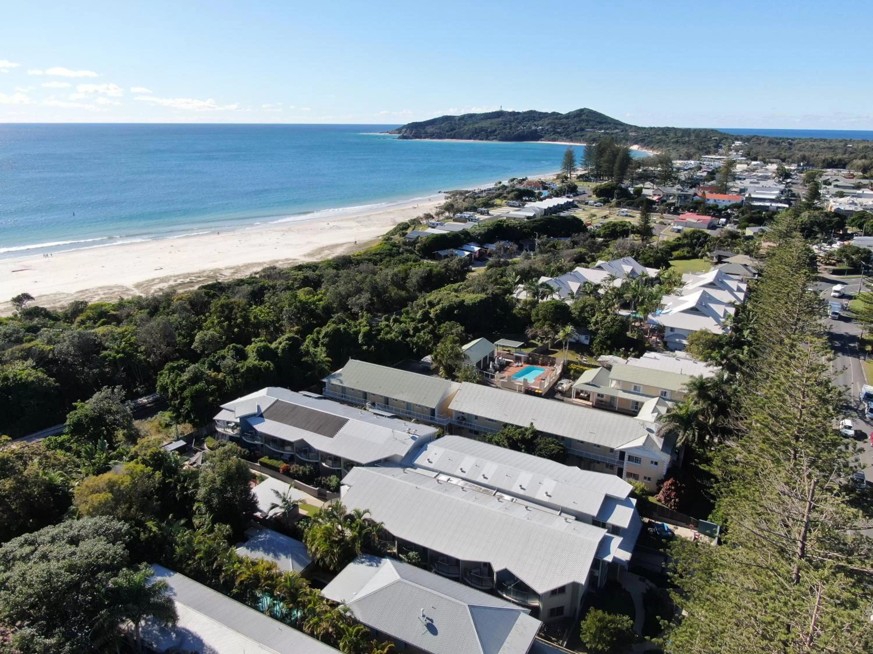 Bird's eye view in The Byron Beachcomber