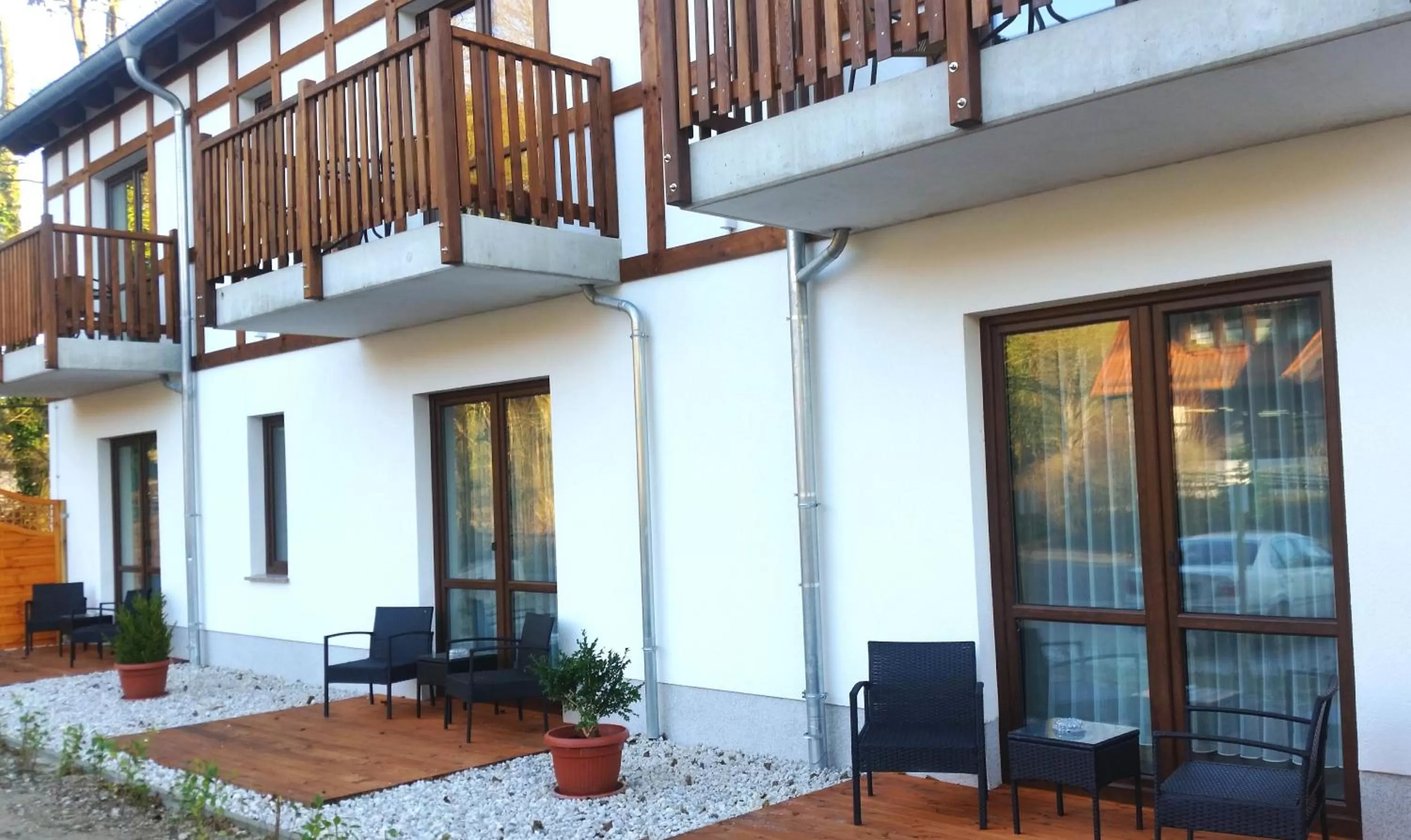 Balcony/Terrace in Neue Mühle Kleines Landhotel