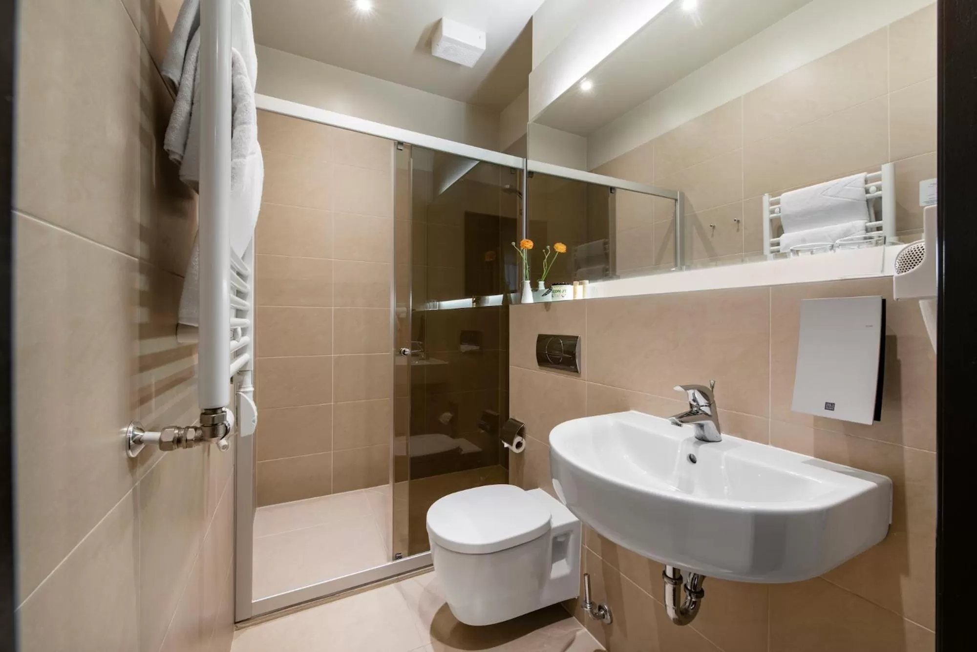 Shower in Amberton Cathedral Square Hotel Vilnius