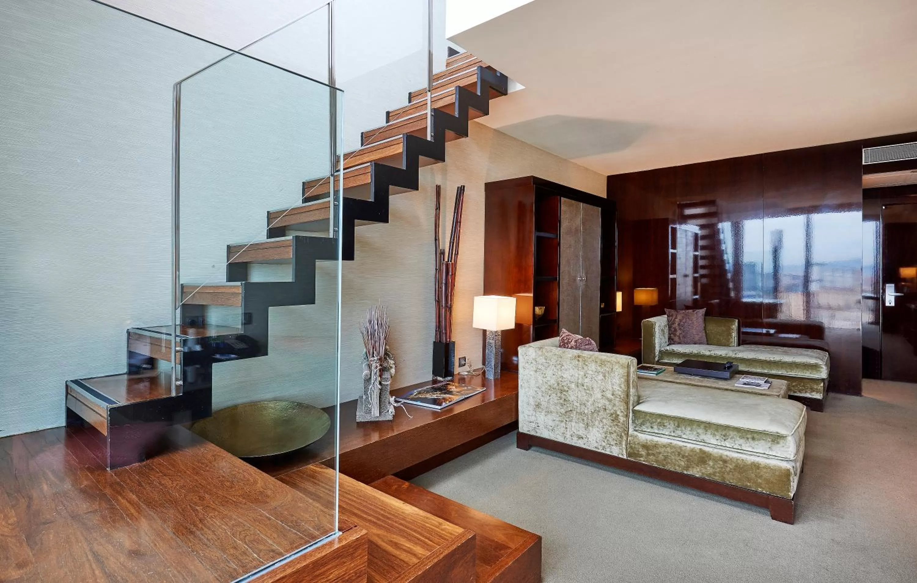 Living room in Hyatt Regency Barcelona Tower