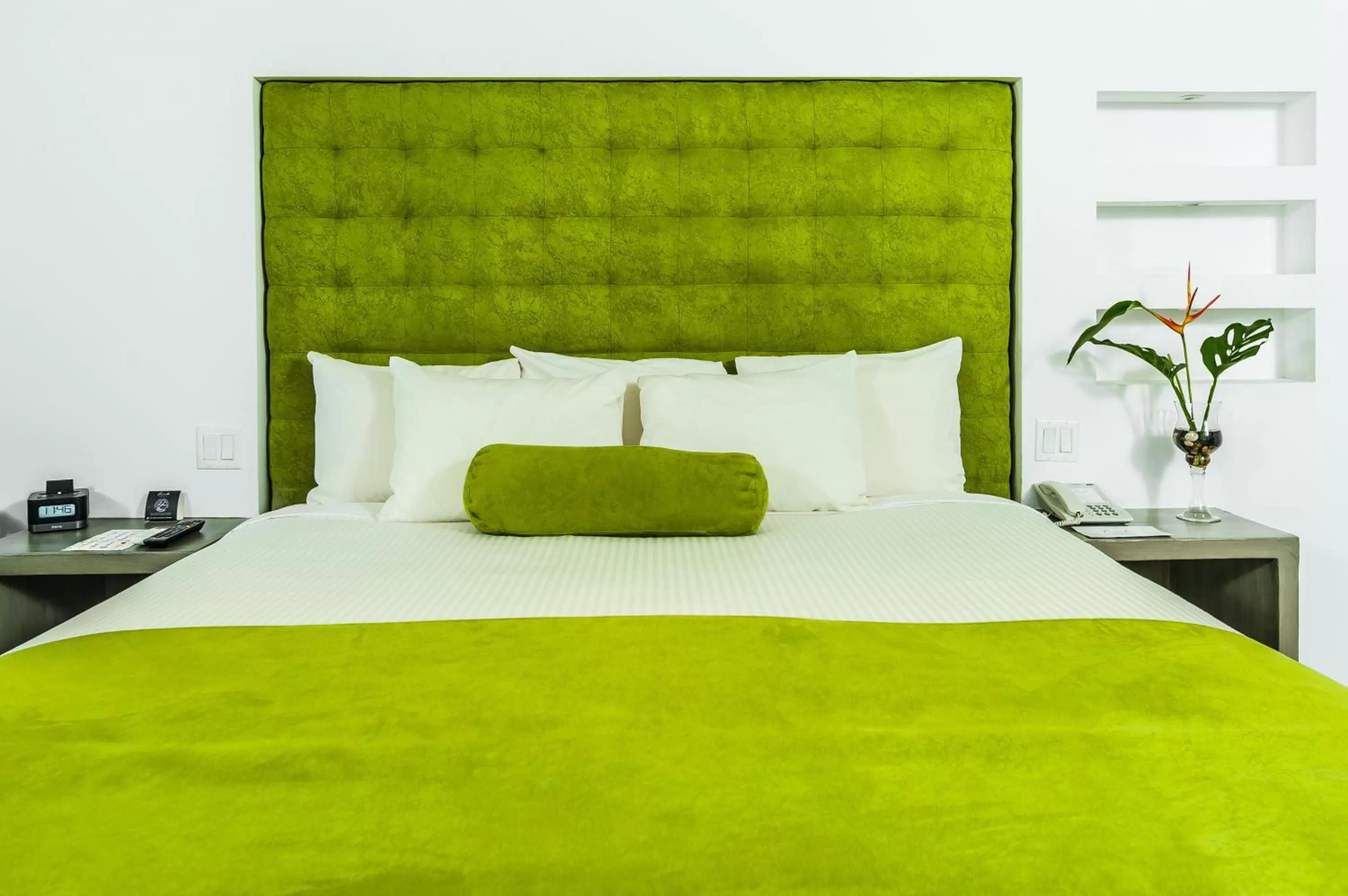 Bed in Riande Aeropuerto Hotel Casino