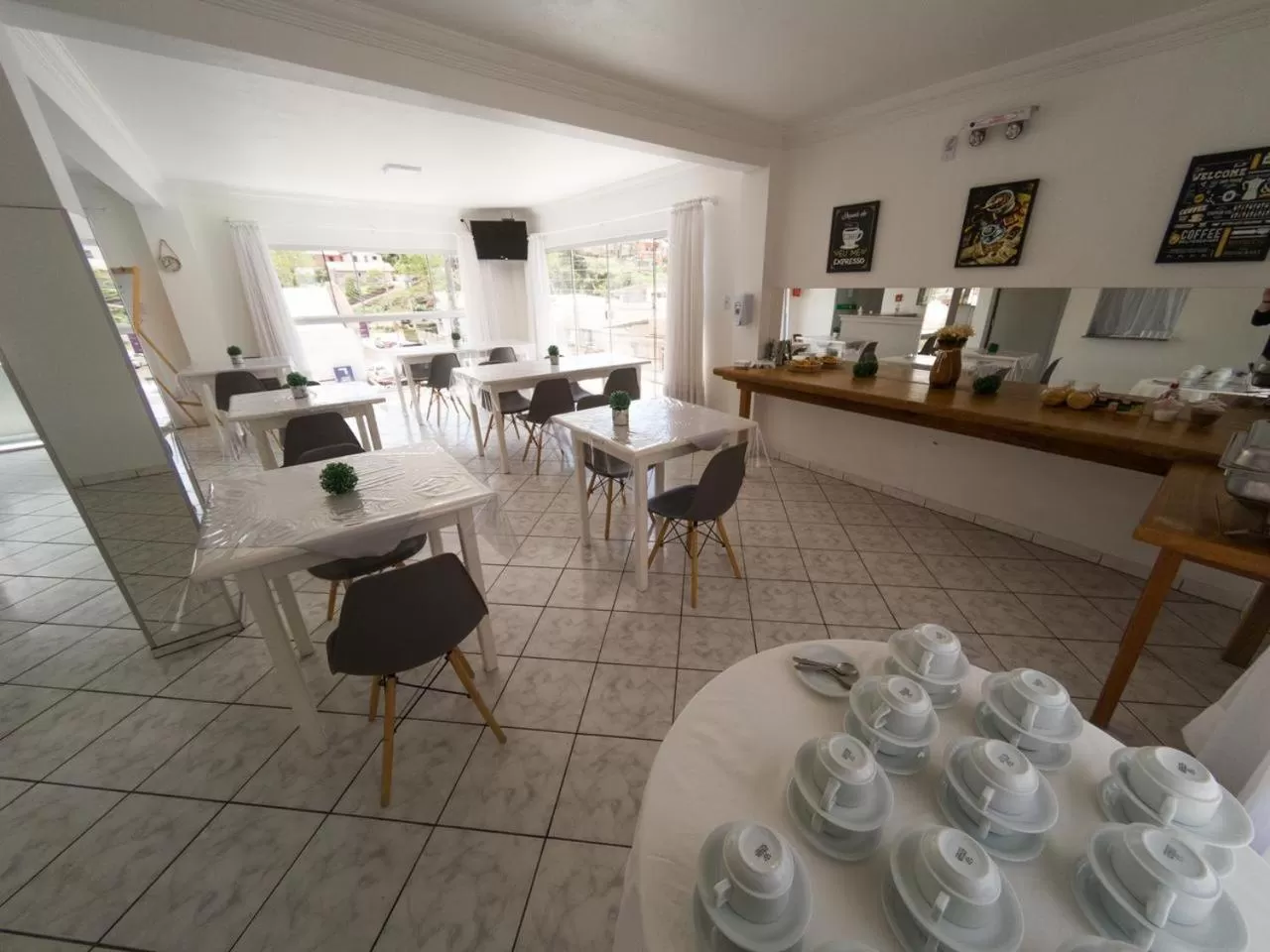 Kitchen or kitchenette in Nacional Park Hotel Lages