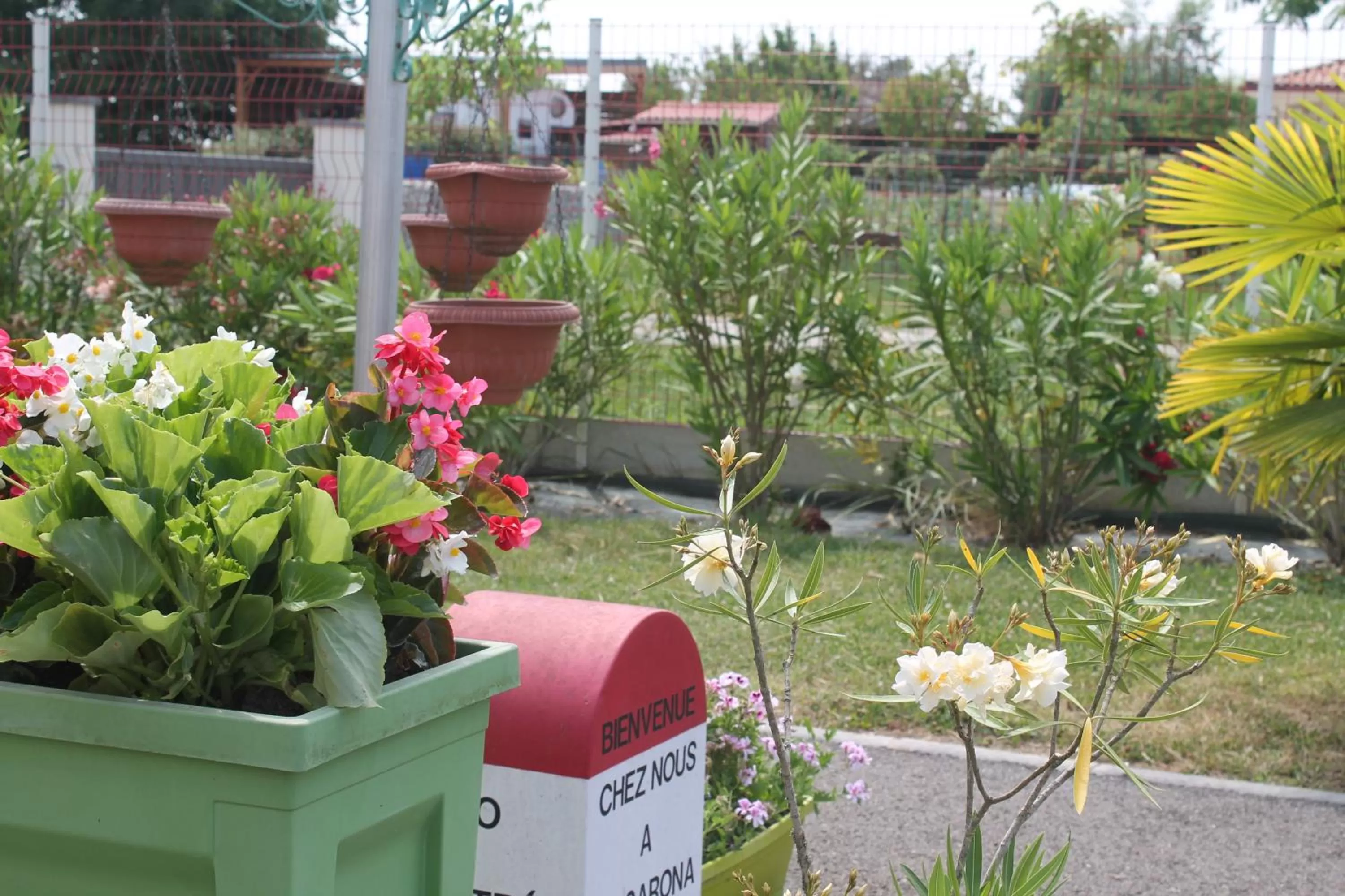 Garden view in La Garona