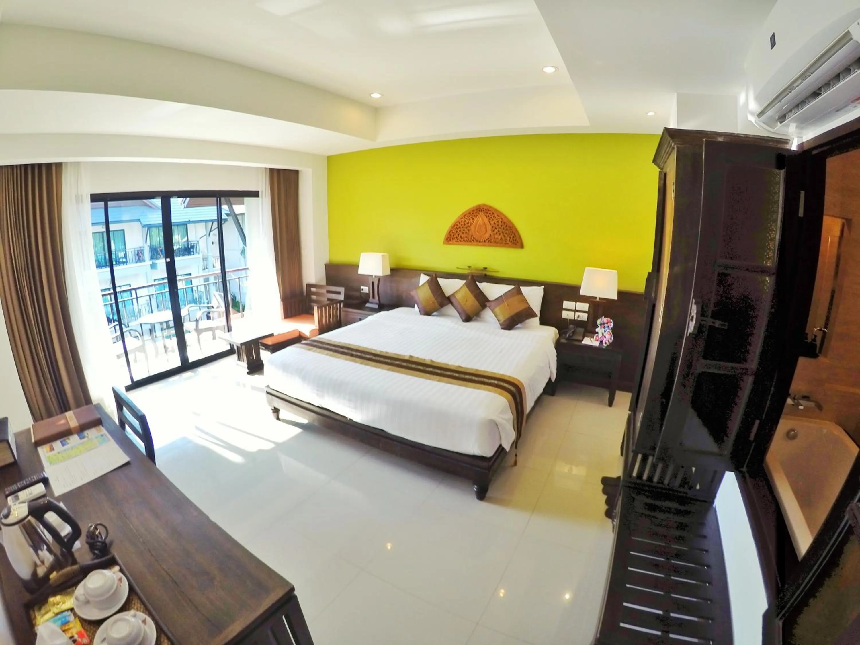 Decorative detail, Bed in Navatara Phuket Resort