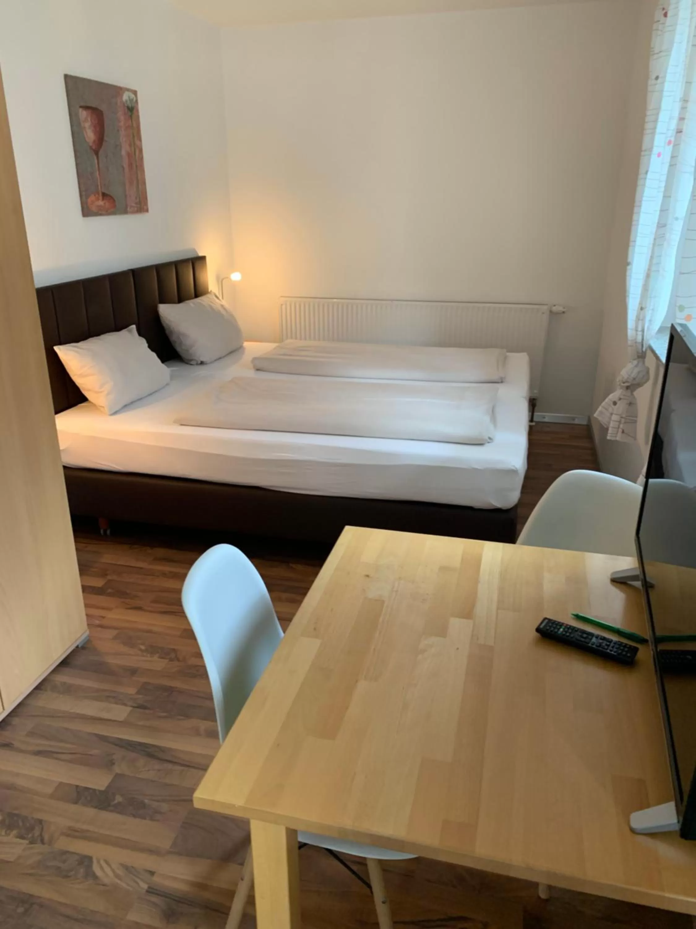 Living room, Bed in Fleiner Gästehaus