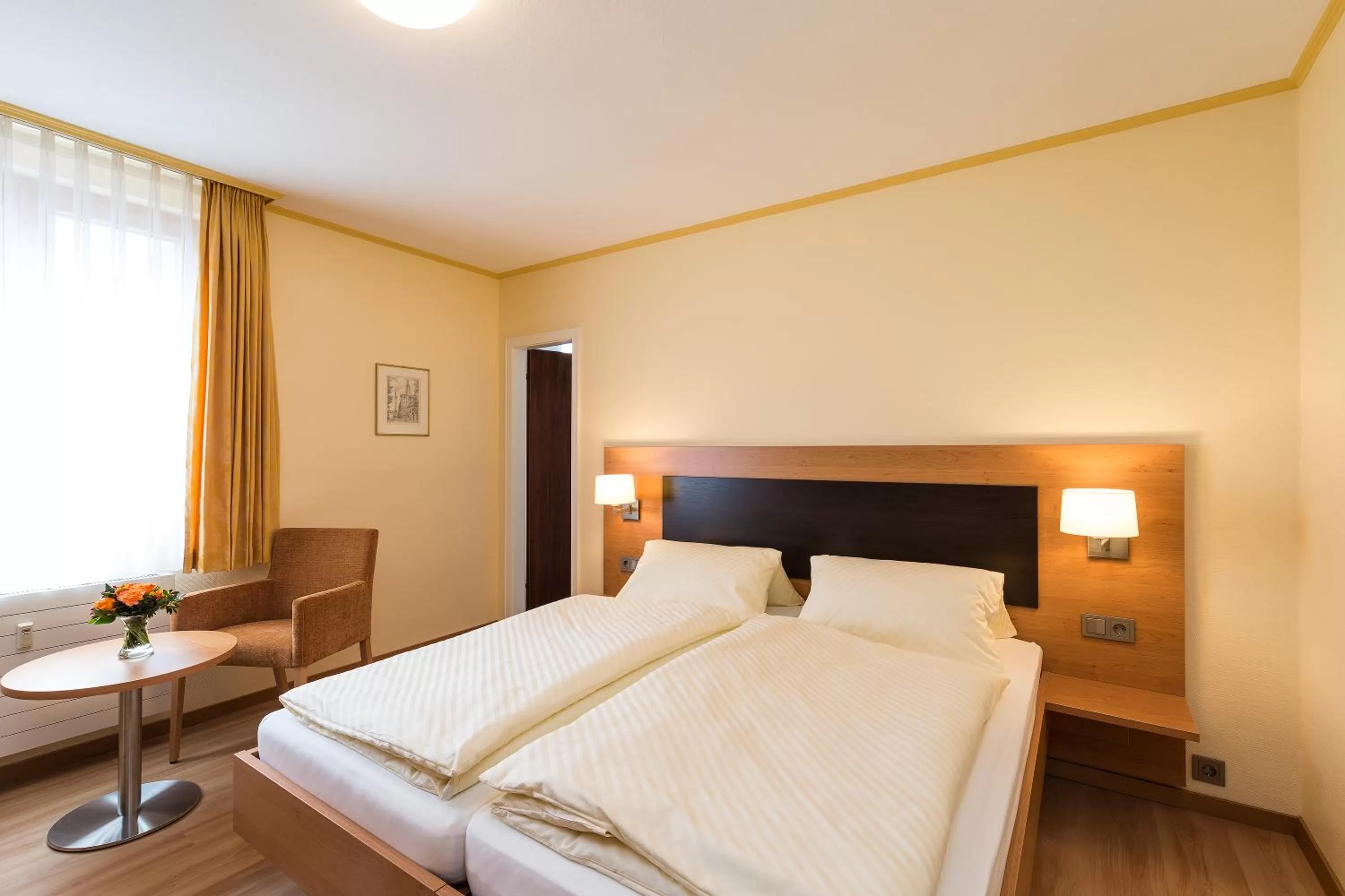 Bed in Hotel Hirschen