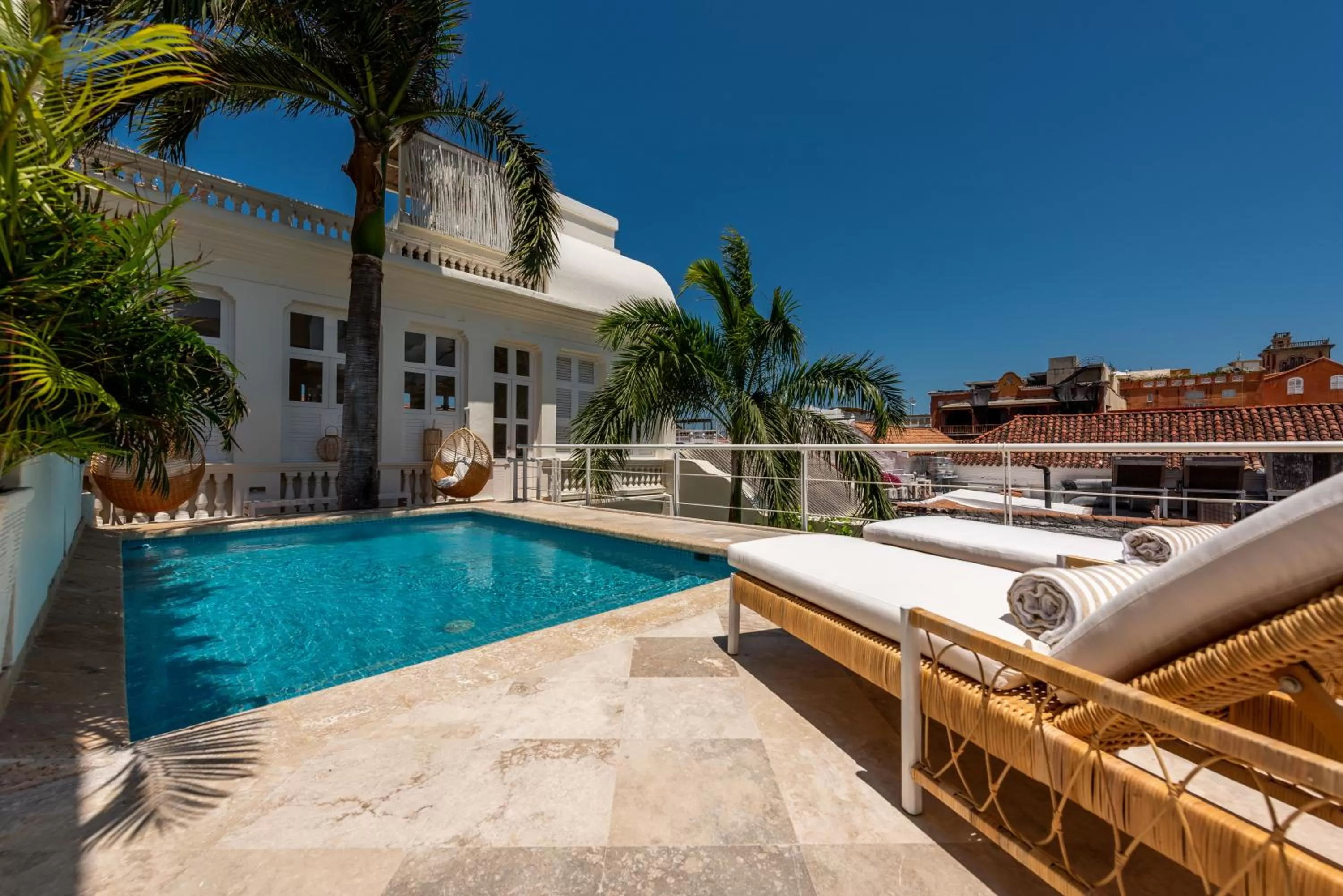 Swimming pool in Casa Diluca Cartagena Hotel Boutique