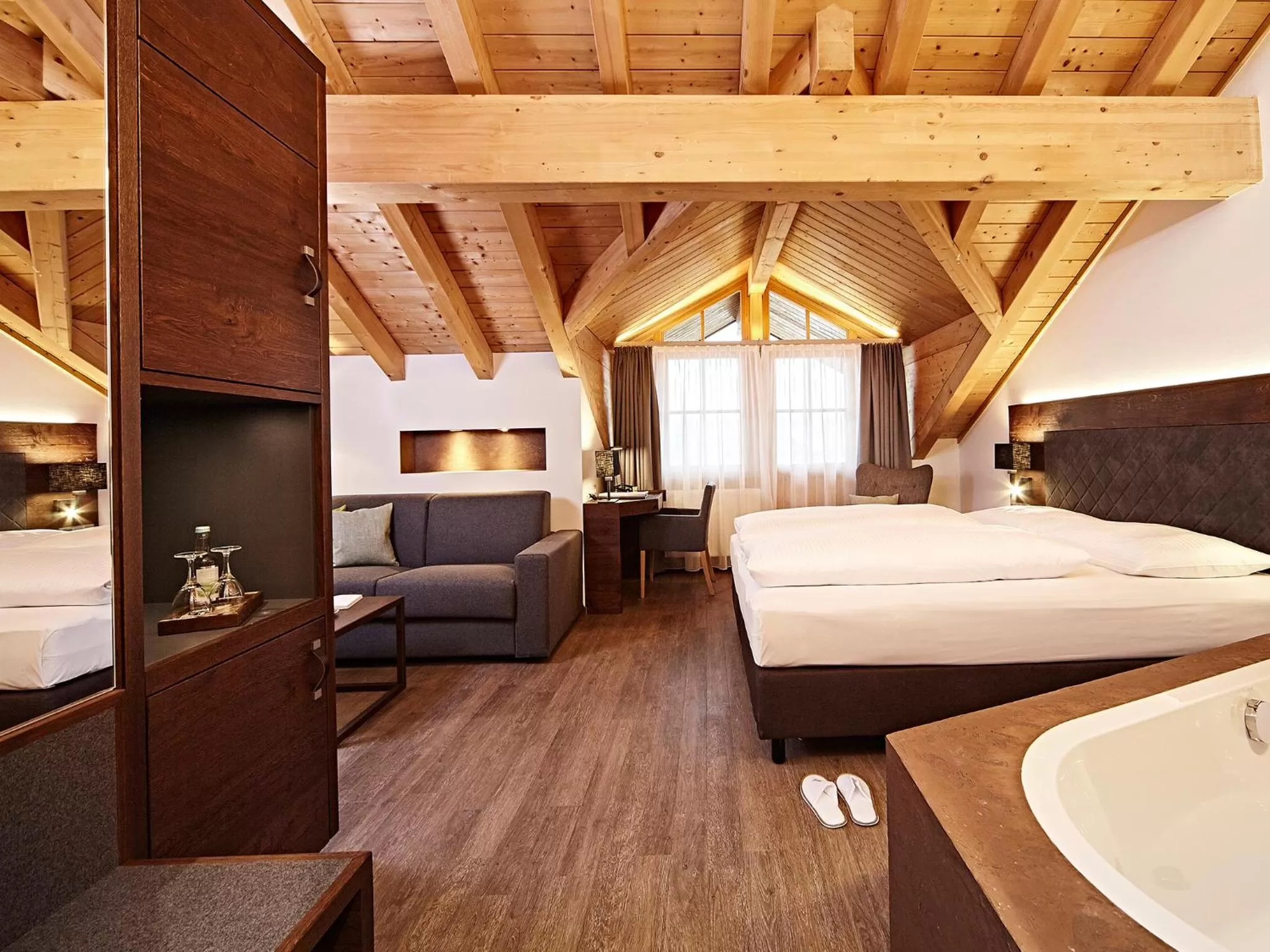 Photo of the whole room, Bed in Hotel Die Krone - Immenstadt-Stein