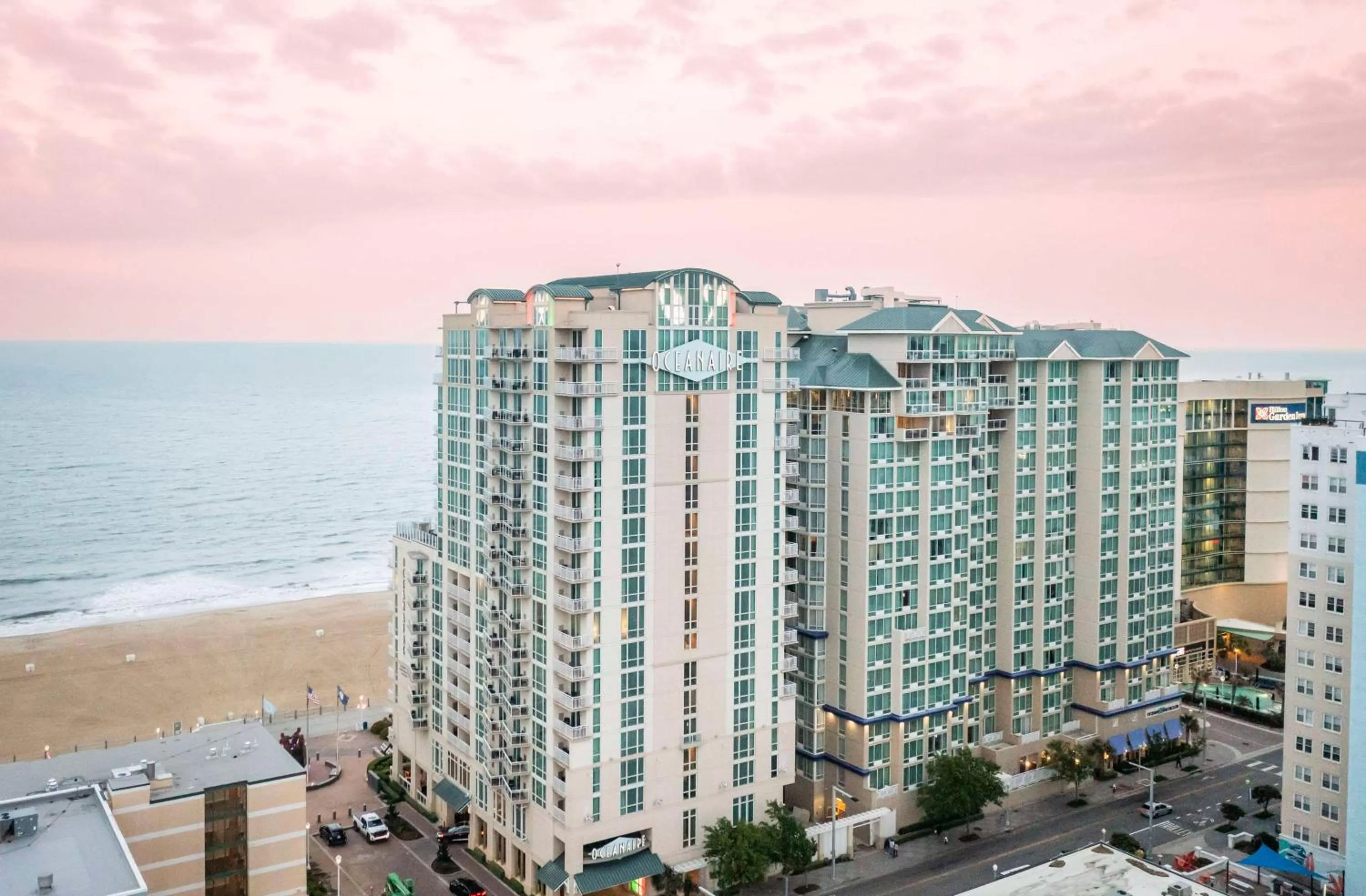 Property building in Hilton Vacation Club Ocean Beach Club Virginia Beach