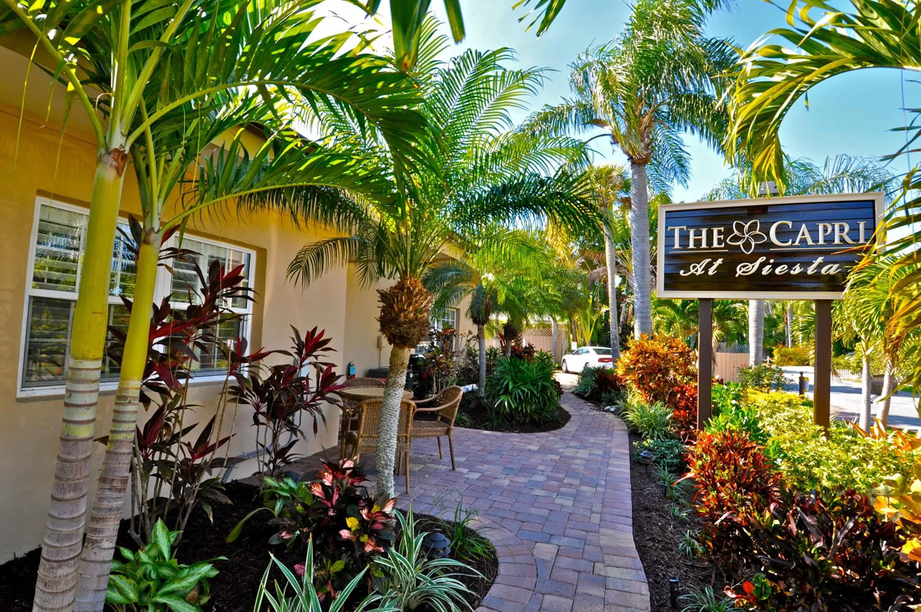 Quiet street view in The Capri at Siesta