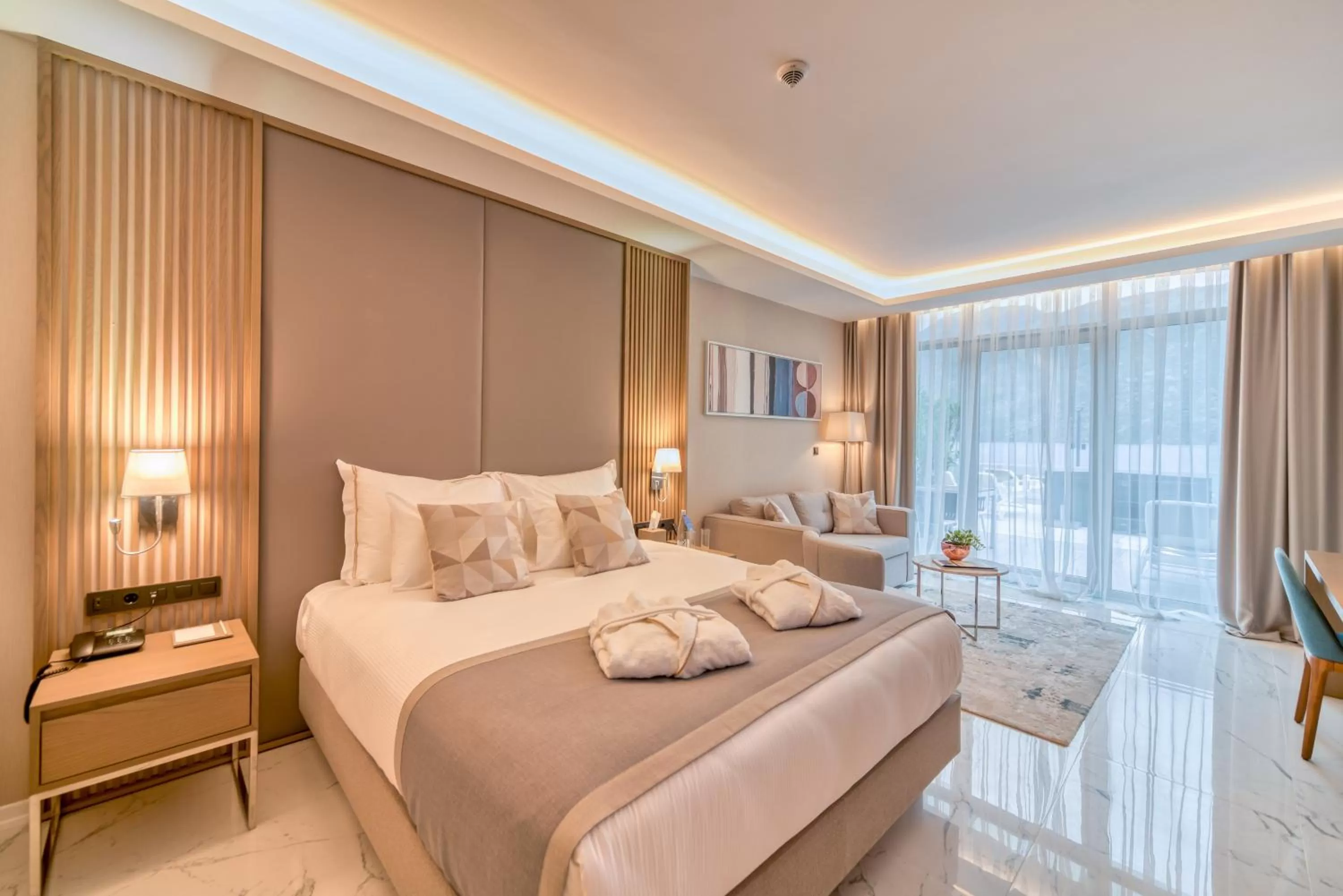 Bed in Hyatt Regency Kotor Bay Resort