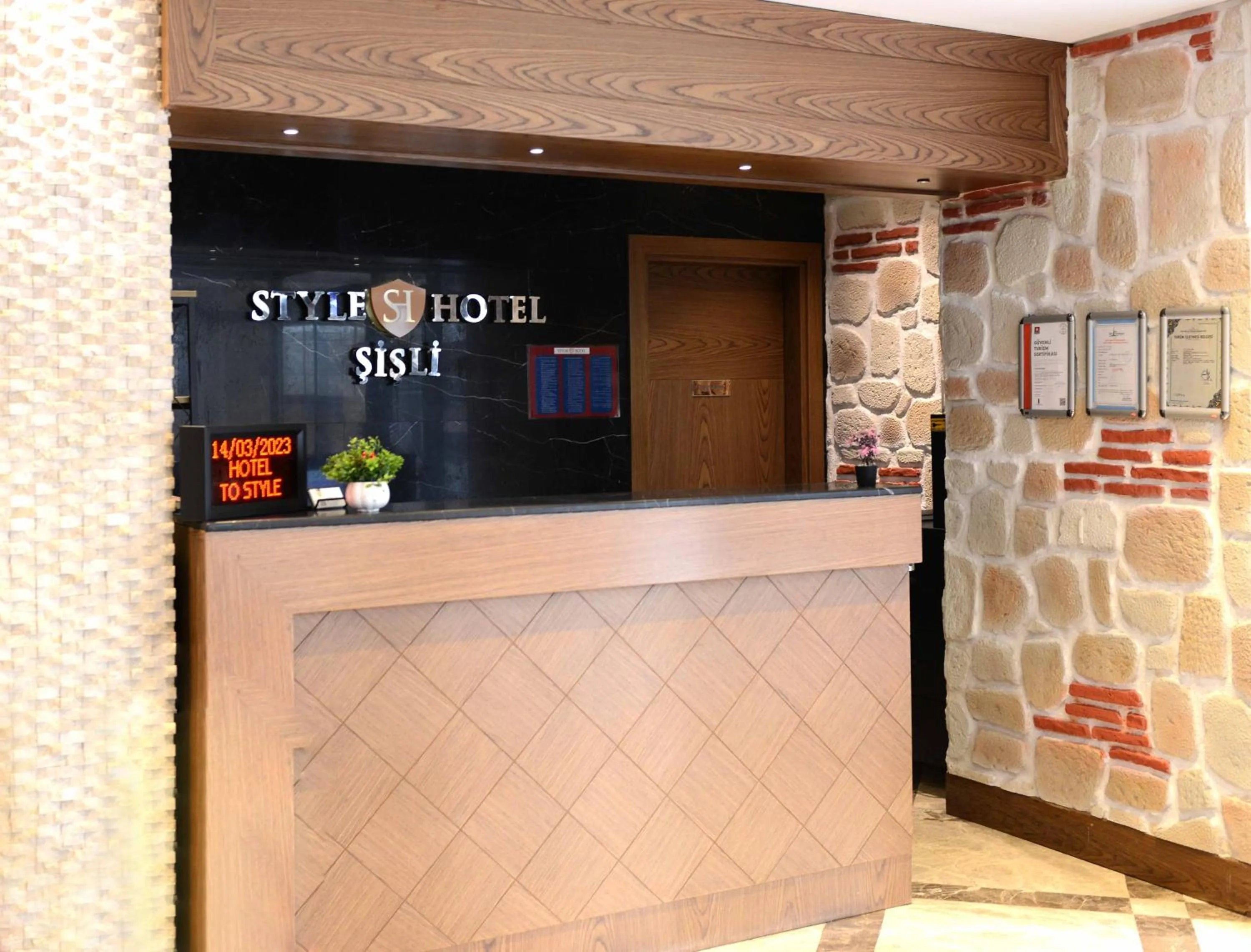 Lobby or reception in Style Hotel Sisli