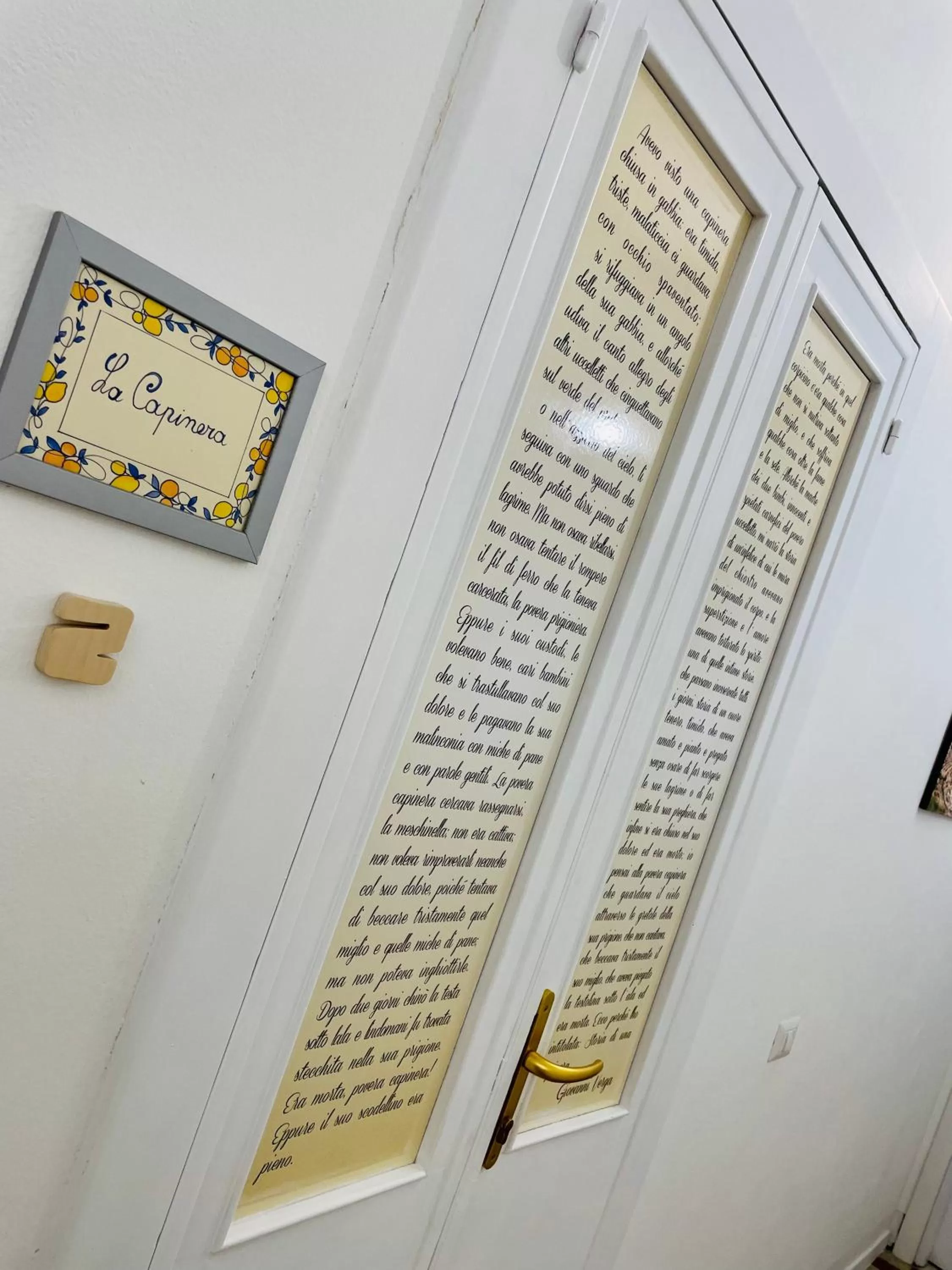 Decorative detail in Casa Verga