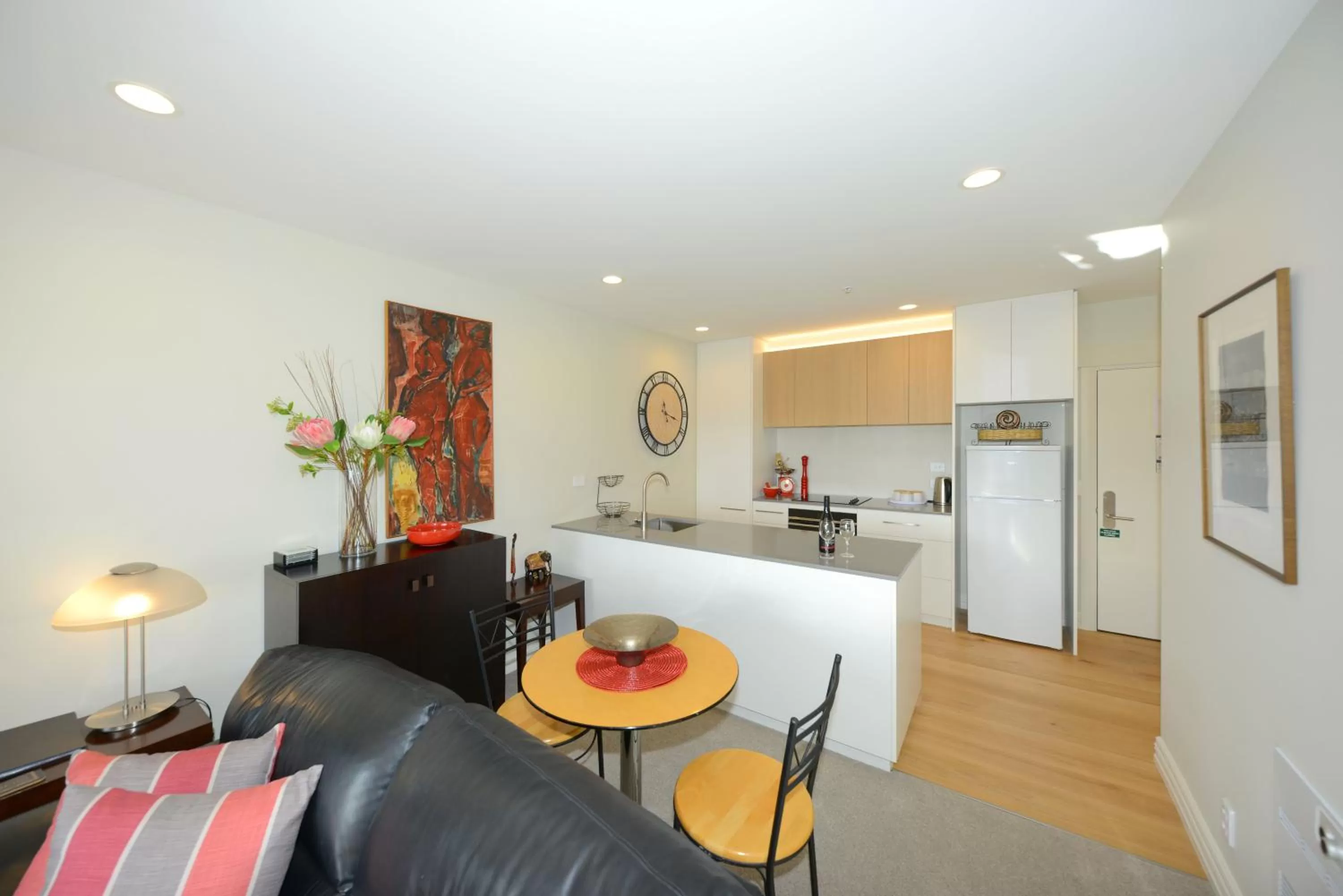 Kitchen or kitchenette in West Fitzroy Apartments