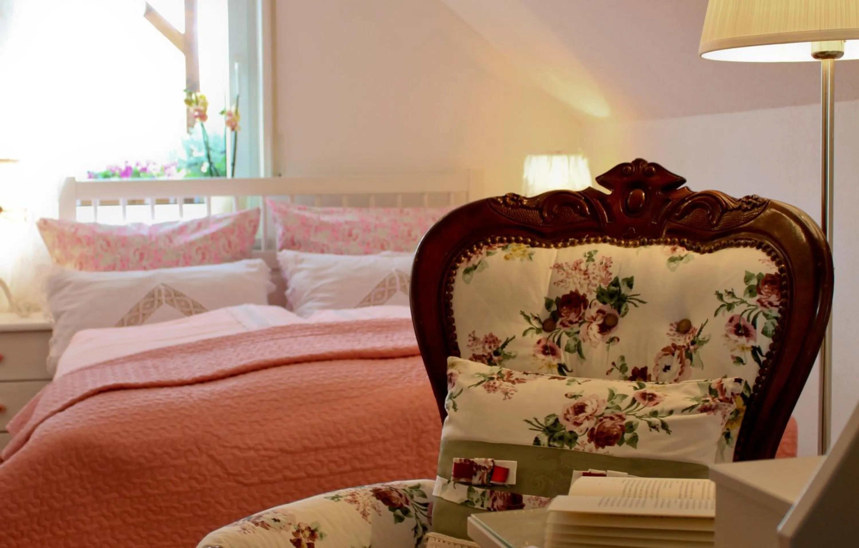 Bed in Gästehaus Gebauer