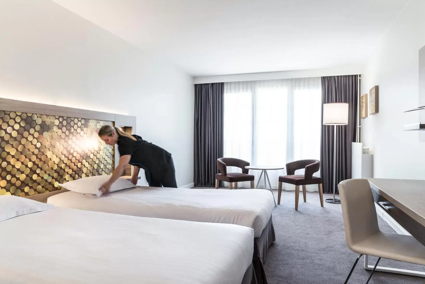 Classic Twin Room in Hôtel du Parc Classic Twin Room in Hôtel du Parc